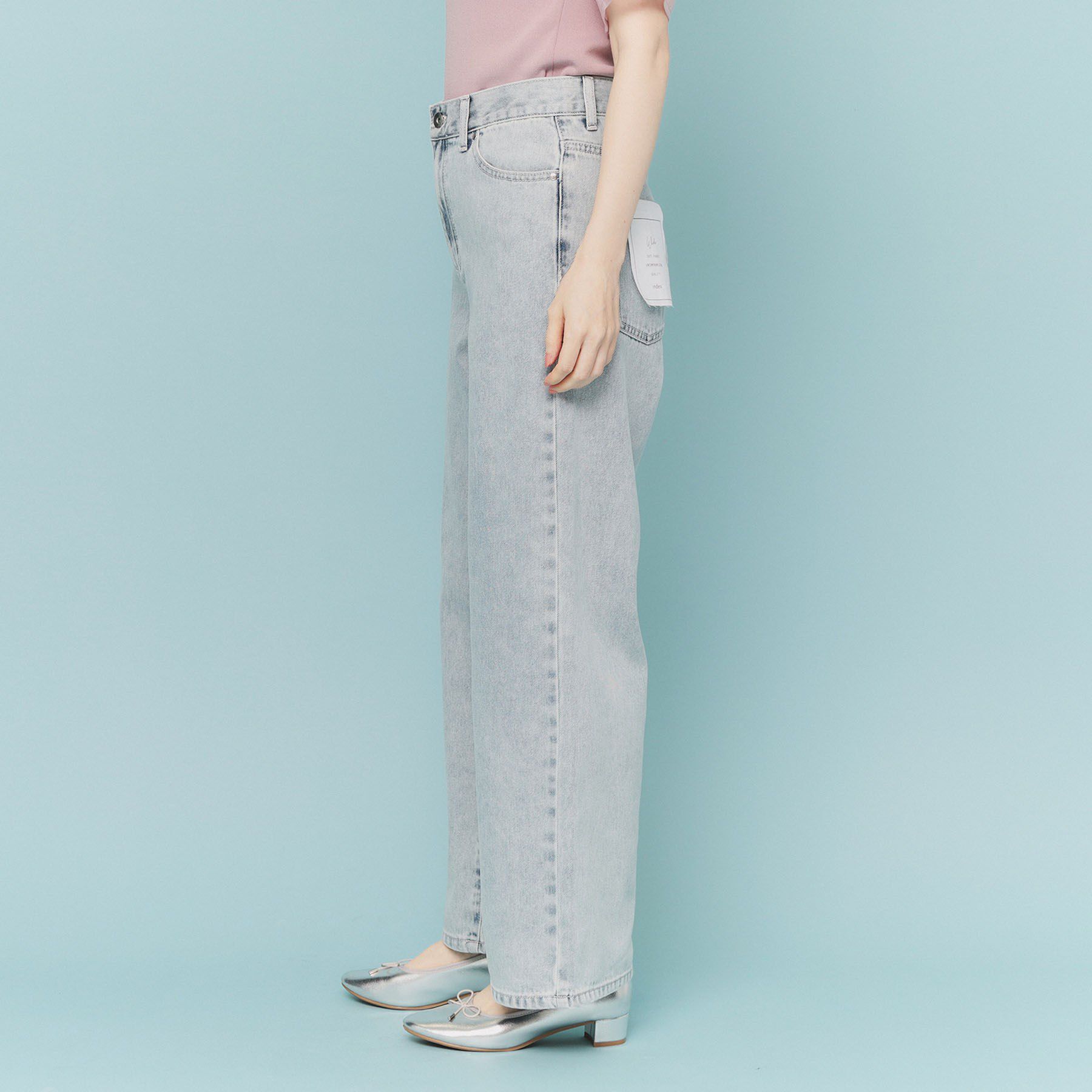 index「《丈が選べる》デニムバギーパンツ【洗濯機洗い可】」|デニム|