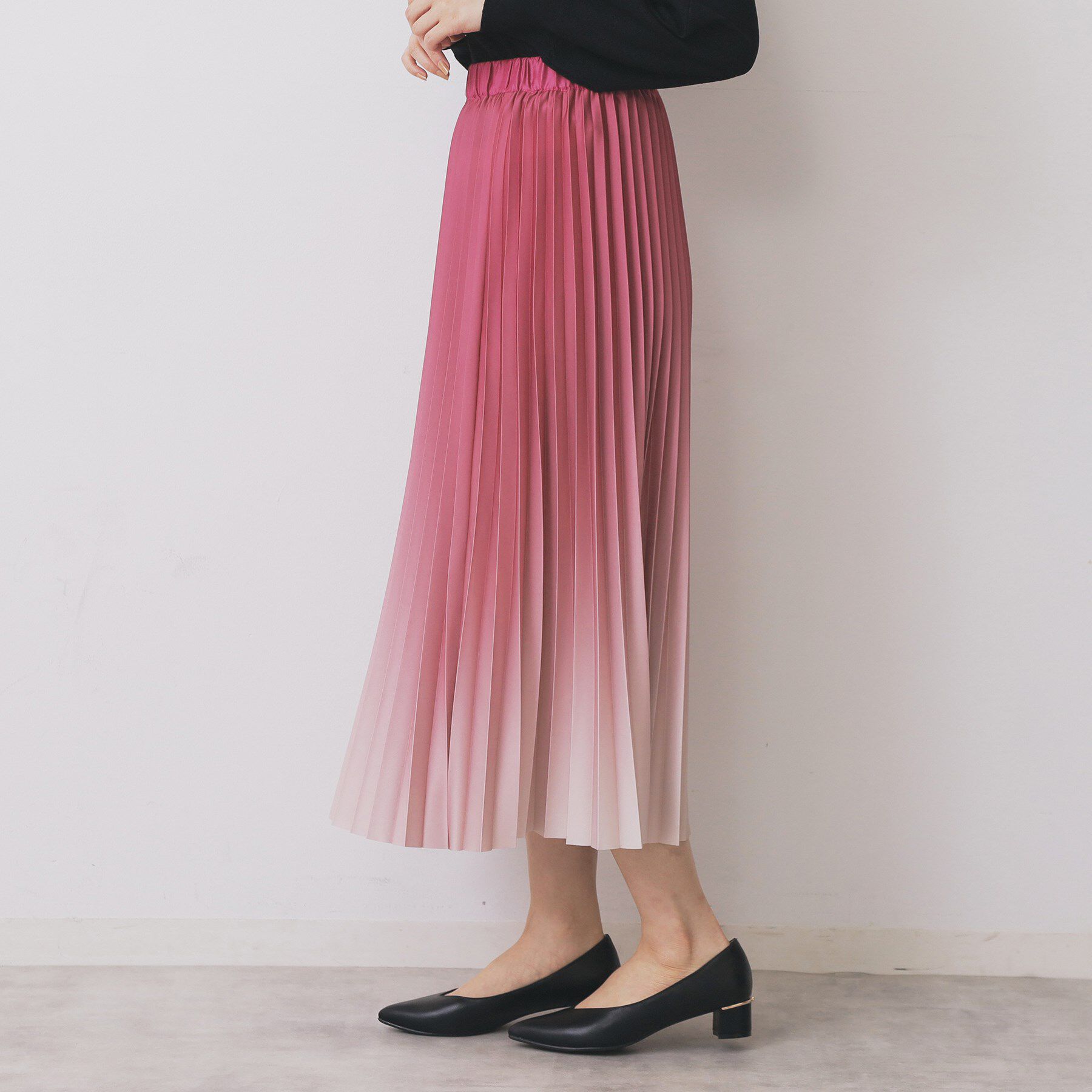 index「グラデーションプリーツスカート【洗濯機OK/防シワ】」|スカート|