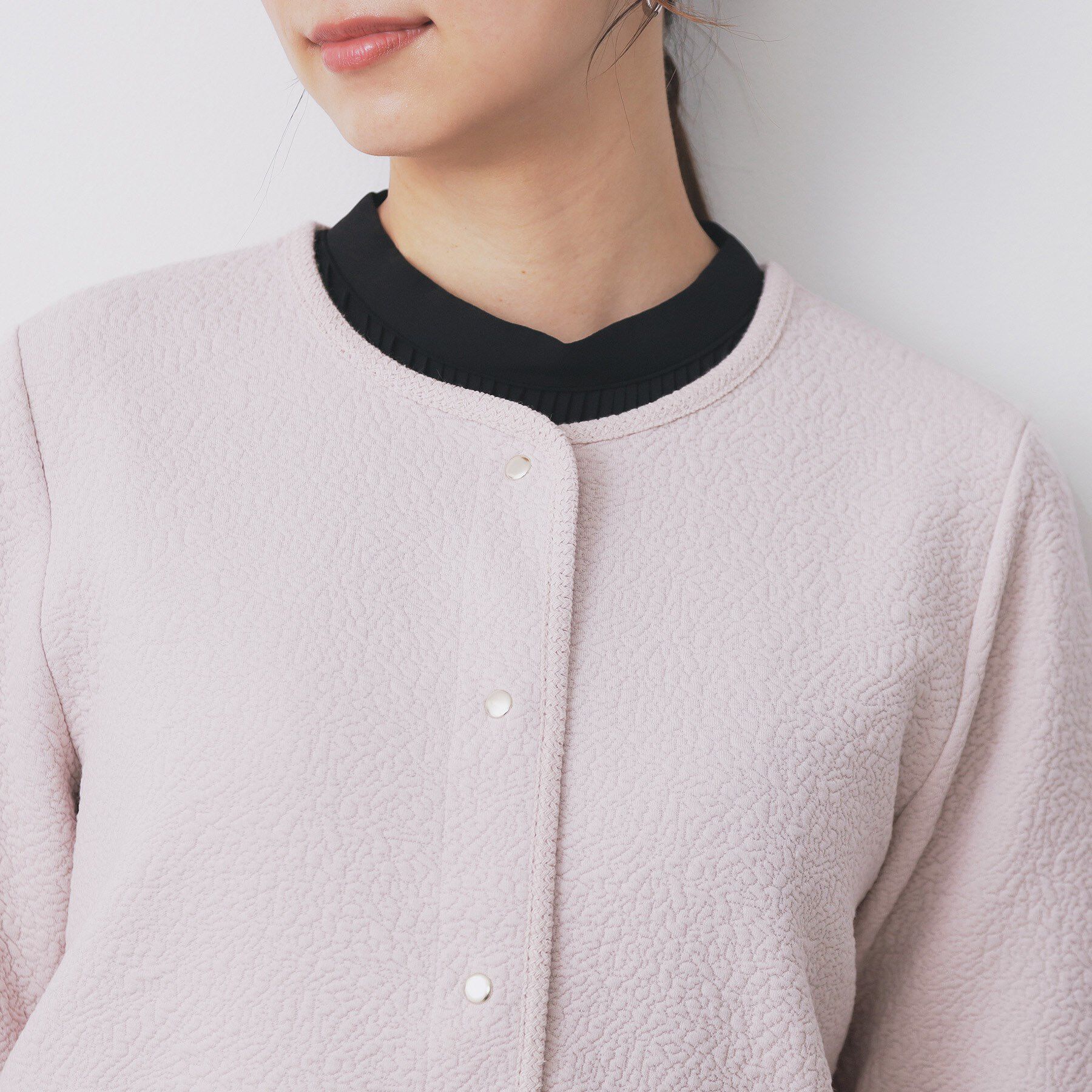 index「ストレッチノーカラーブルゾン【洗濯機OK】」|ブルゾン・スタジャン|