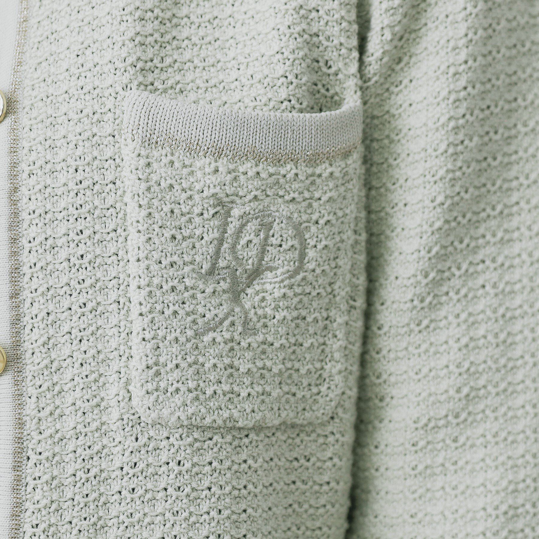 index「ロゴ刺繍クルーカーディガン【洗濯機洗い可】」|カーディガン|