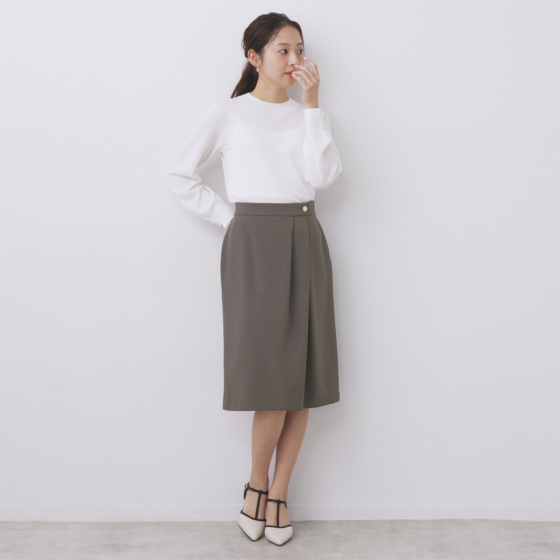 index「防シワ アシンタックスカート/セットアップ対応【ストレッチ/イージーアイロン/洗濯機OK】」|スカート|