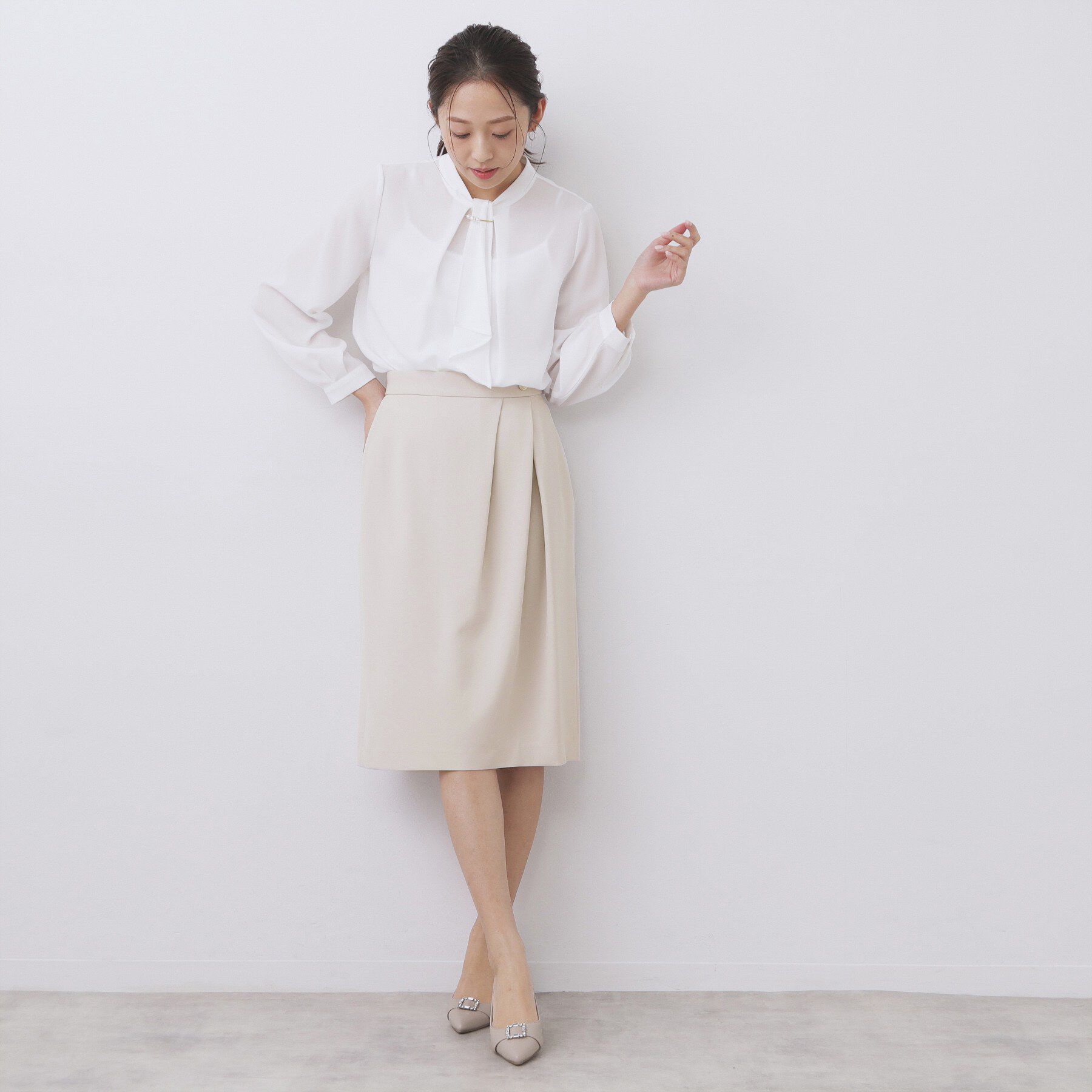 index「防シワ アシンタックスカート/セットアップ対応【ストレッチ/イージーアイロン/洗濯機OK】」|スカート|