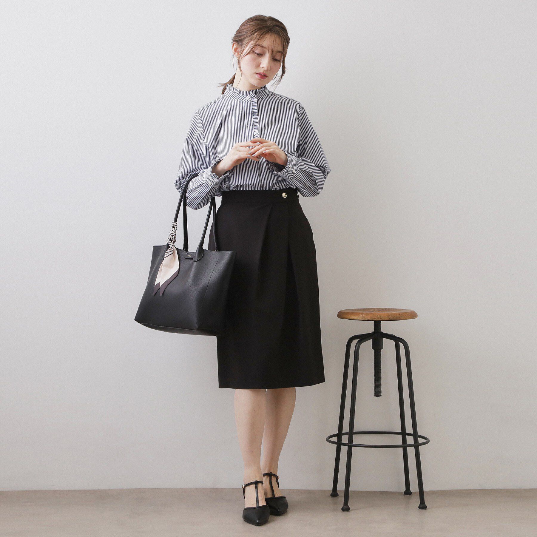 index「ブロードフロントフリルブラウス【洗濯機OK】《5col》」|シャツ・ブラウス|