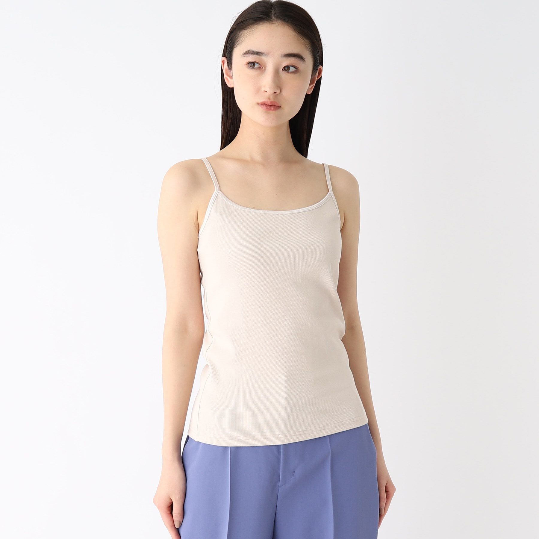 OPAQUE.CLIP「リブキャミソール【洗濯機洗い可】」|キャミソール|