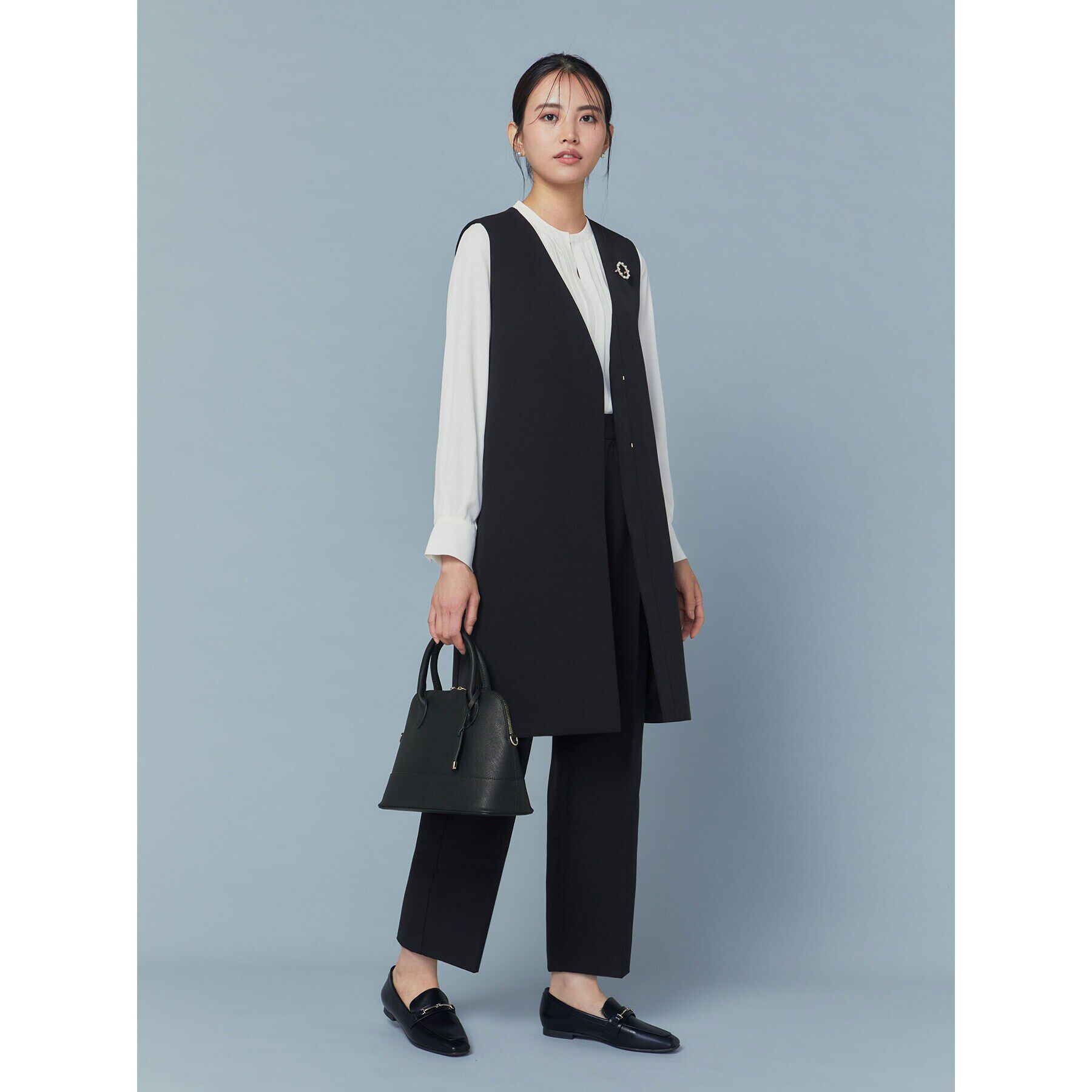 OPAQUE.CLIP「《通勤/セットアップ対応》ワイドパンツ/ダブルクロス【洗濯機洗い可】」|その他|