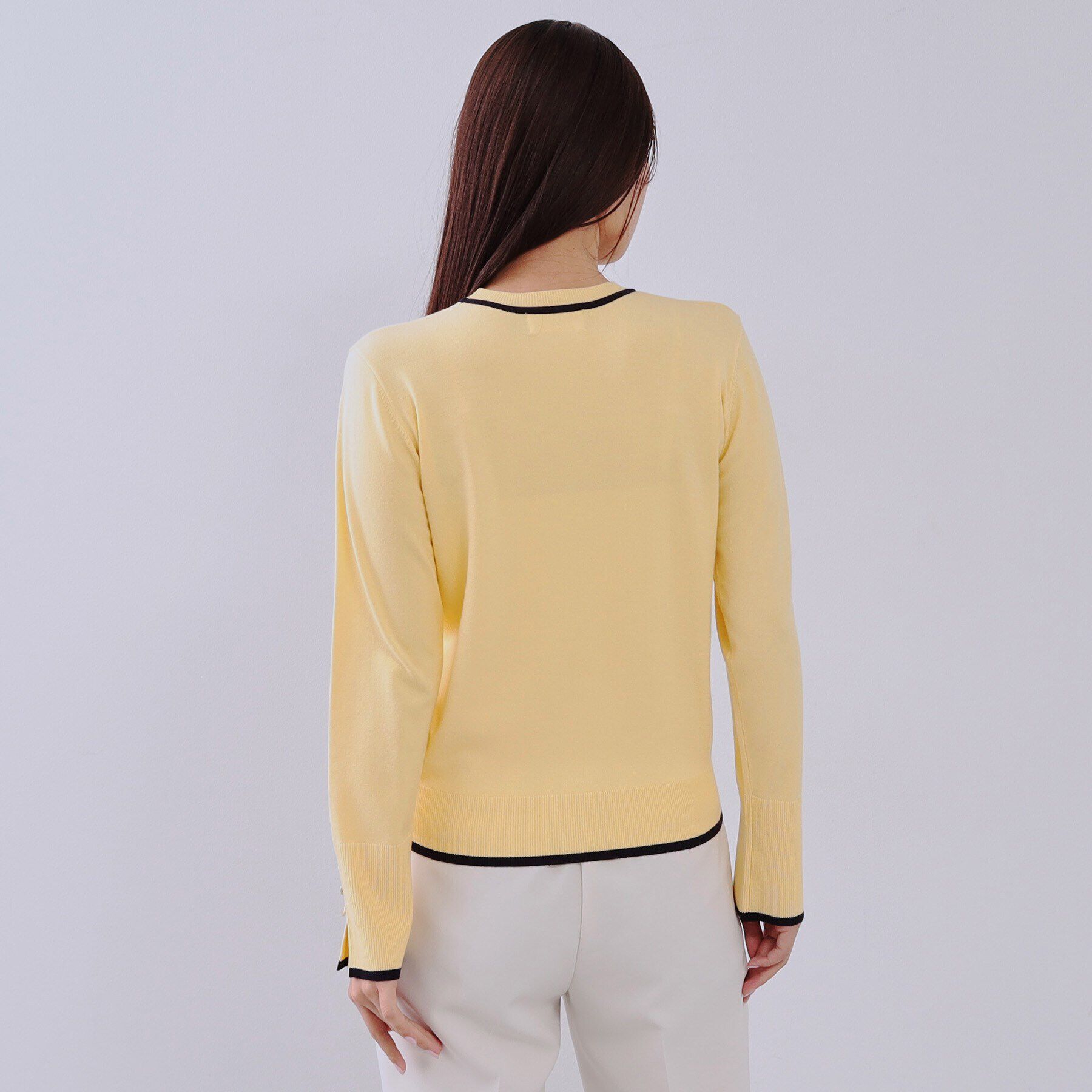 OPAQUE.CLIP「配色ラインニット/アンサンブル対応【洗濯機洗い可】」|ニット・セーター|