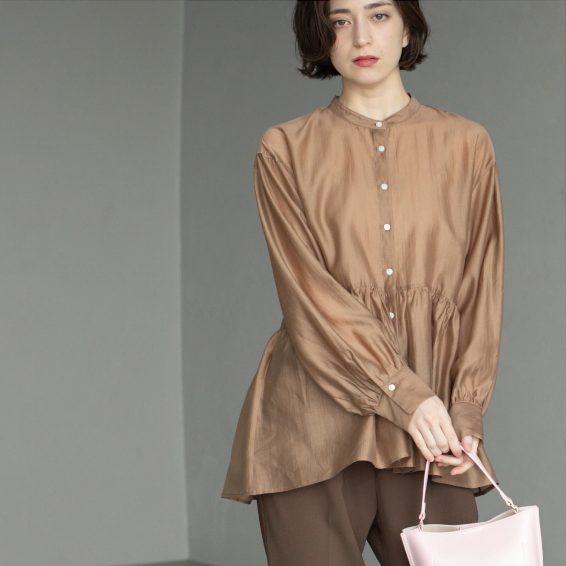 OPAQUE.CLIP「シアーペプラムブラウス【洗濯機洗い可】」|シャツ・ブラウス|