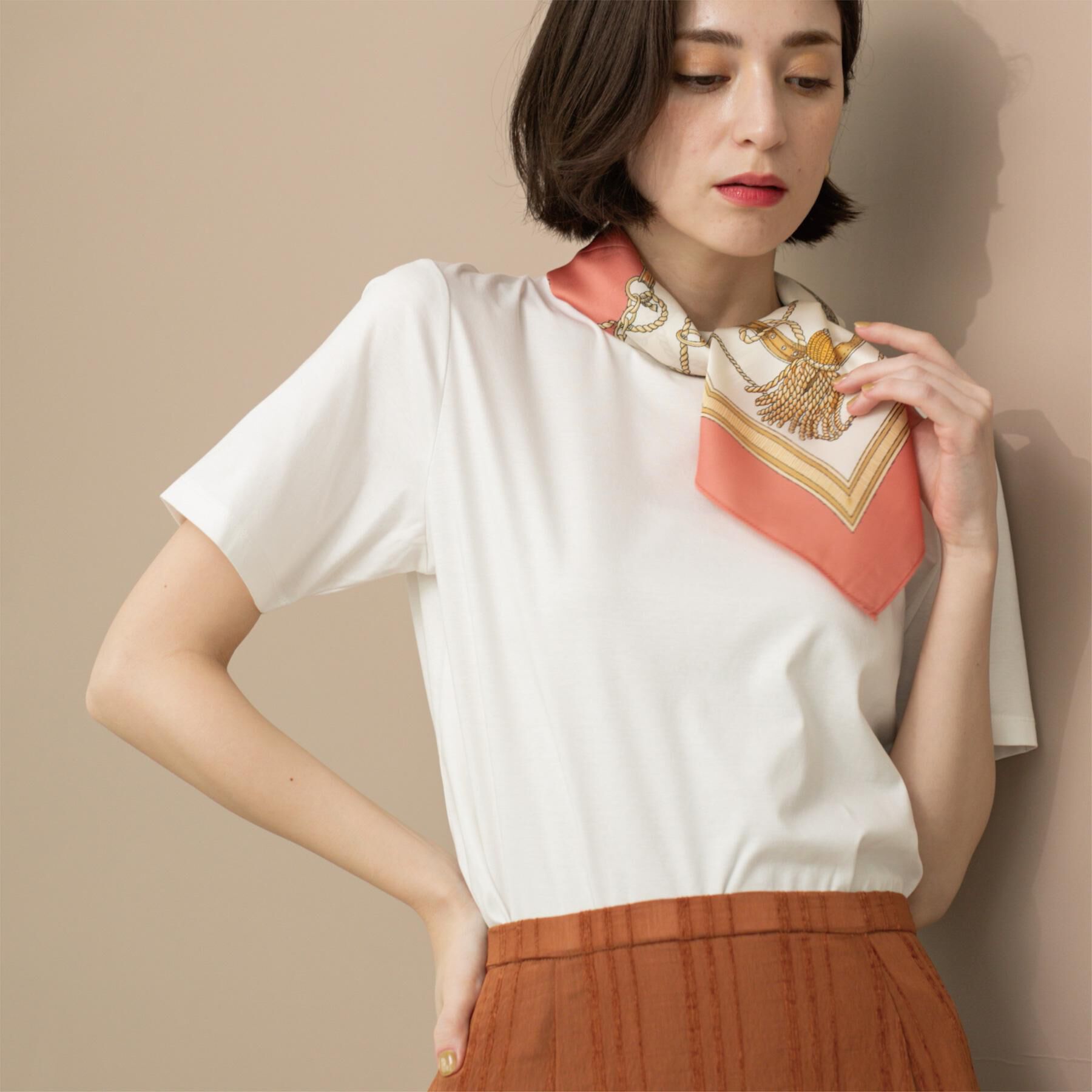 OPAQUE.CLIP「《5色展開/SS-LLサイズ》ベーシッククルーネックTシャツ【接触冷感/洗濯機洗い可】」|Tシャツ・カットソー|