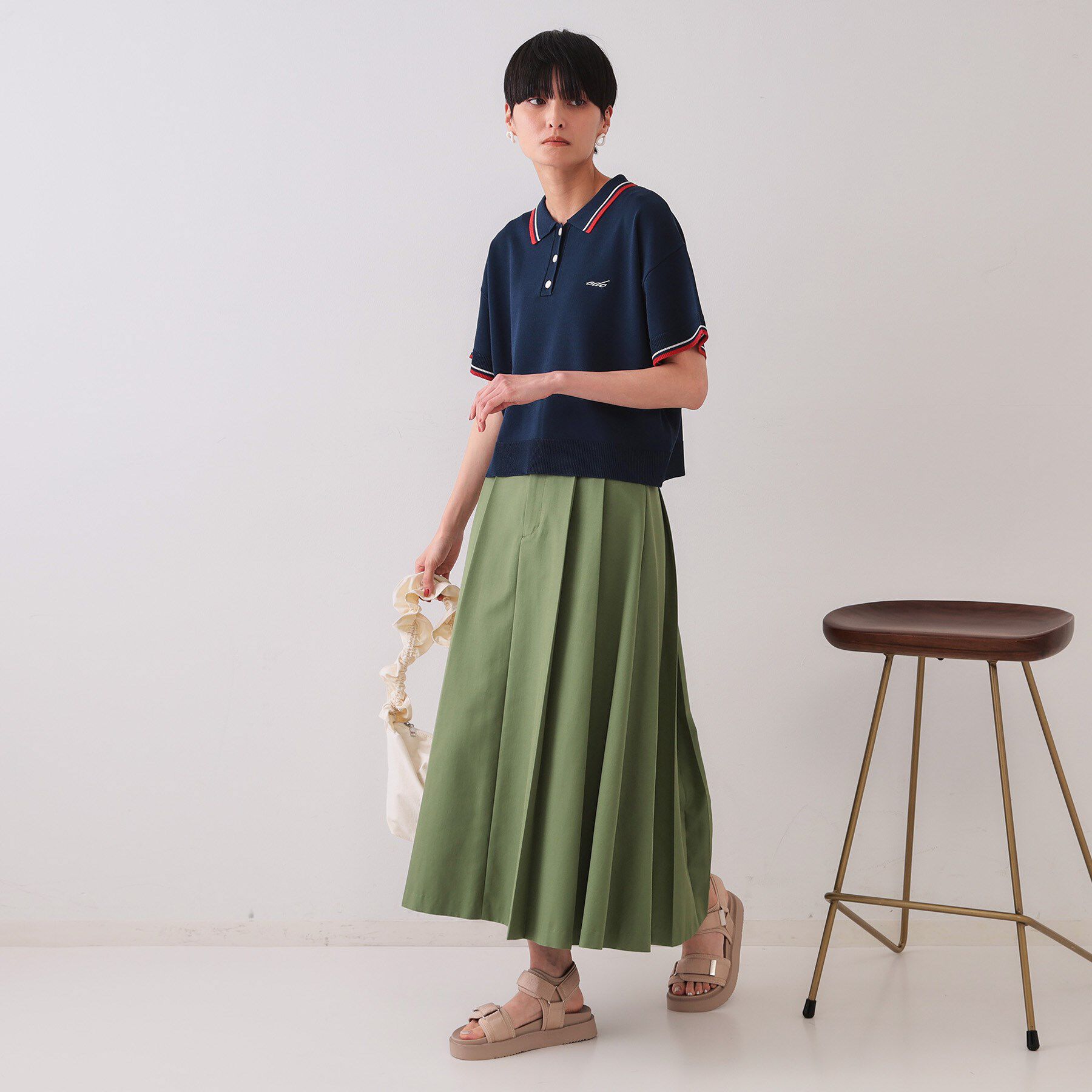 OPAQUE.CLIP「タックプリーツスカート【洗濯機洗い可】」|スカート|