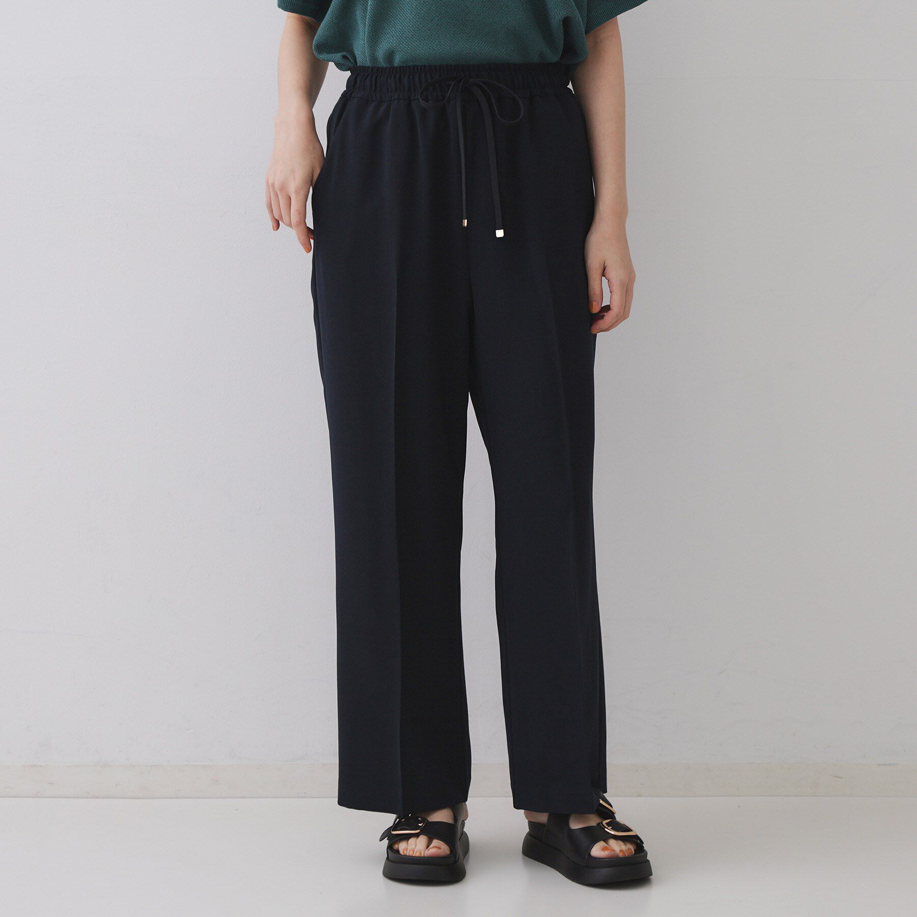 OPAQUE.CLIP「美脚イージーワイドパンツ【防シワ/洗濯機洗い可/抗ピル/ストレッチ】《丈が選べる/SS-LLサイズ/」|その他|