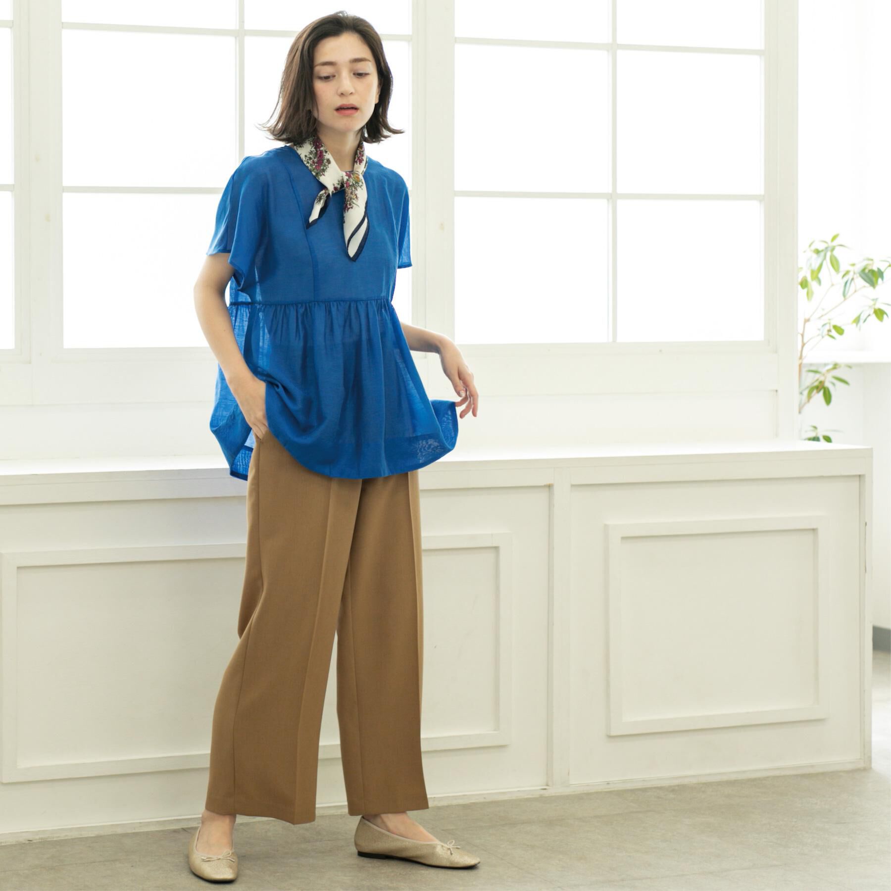 OPAQUE.CLIP「美脚イージーワイドパンツ【防シワ/洗濯機洗い可/抗ピル/ストレッチ】《丈が選べる/SS-LLサイズ/」|その他|