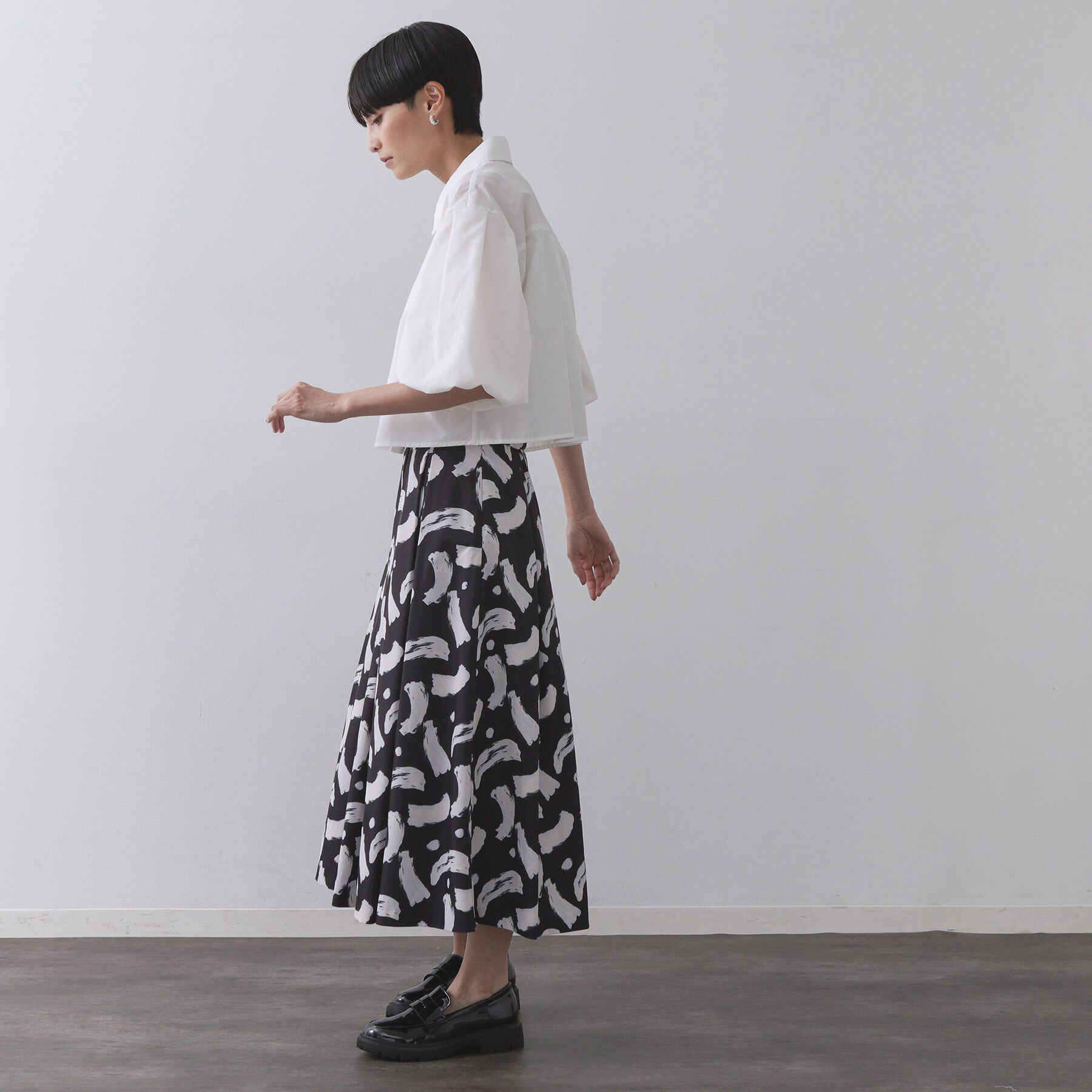 OPAQUE.CLIP「バルーンスリーブシャツ【洗濯機洗い可】」|シャツ・ブラウス|