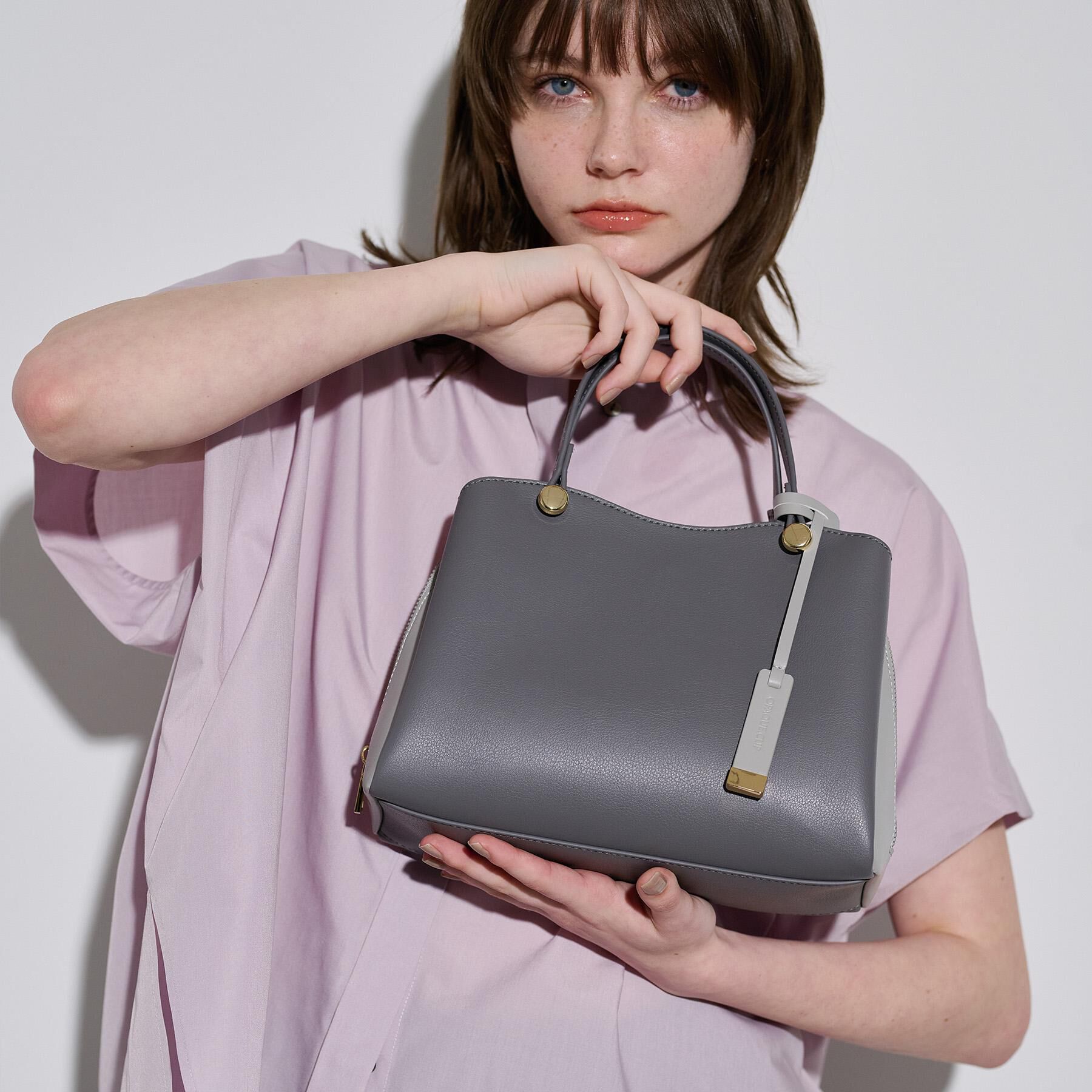 OPAQUE.CLIP「【2WAY/名品】バイカラーミドルボストンバッグ」|ショルダー・メッセンジャー|