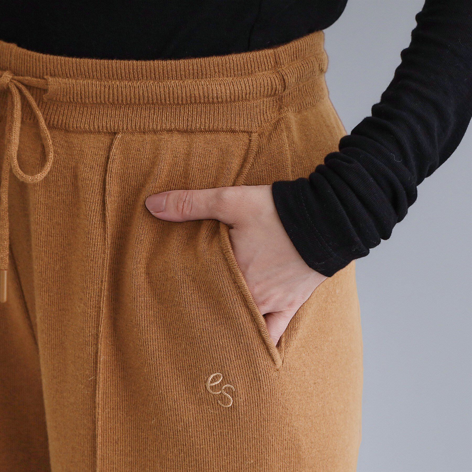 OPAQUE.CLIP「【es】ニットワイドパンツ【洗濯機OK】」|その他|