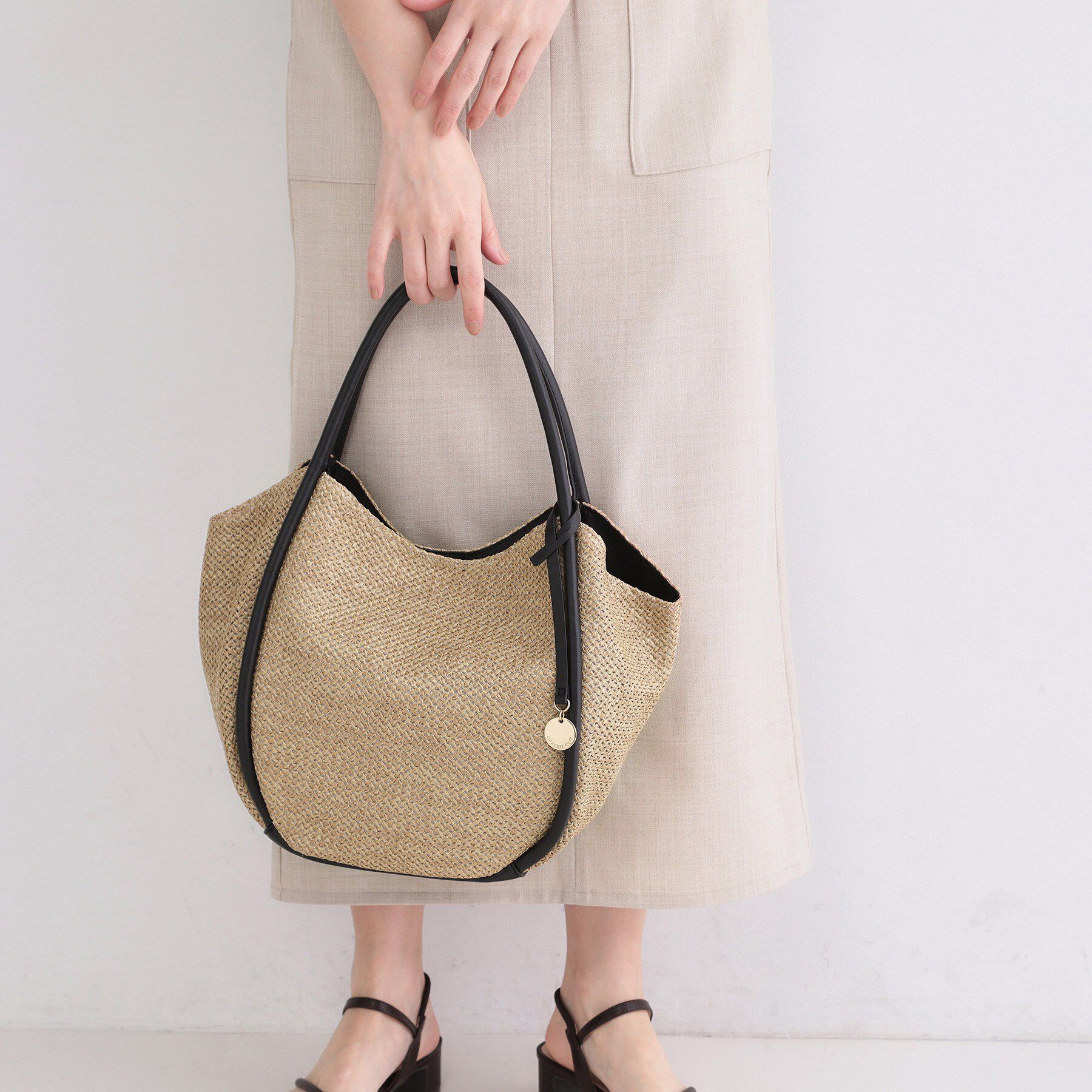 OPAQUE.CLIP「【軽量/A4】PPコンビミドルトート」|トートバッグ|