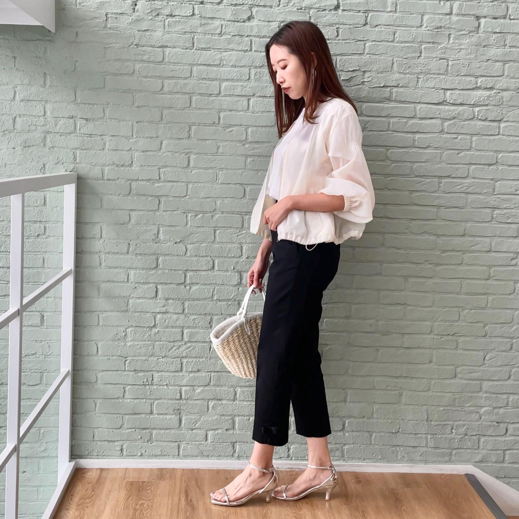 Couture broach「【マシンウォッシャブル・シアー】袖シャーリングシアーブルゾン」|ブルゾン・スタジャン|