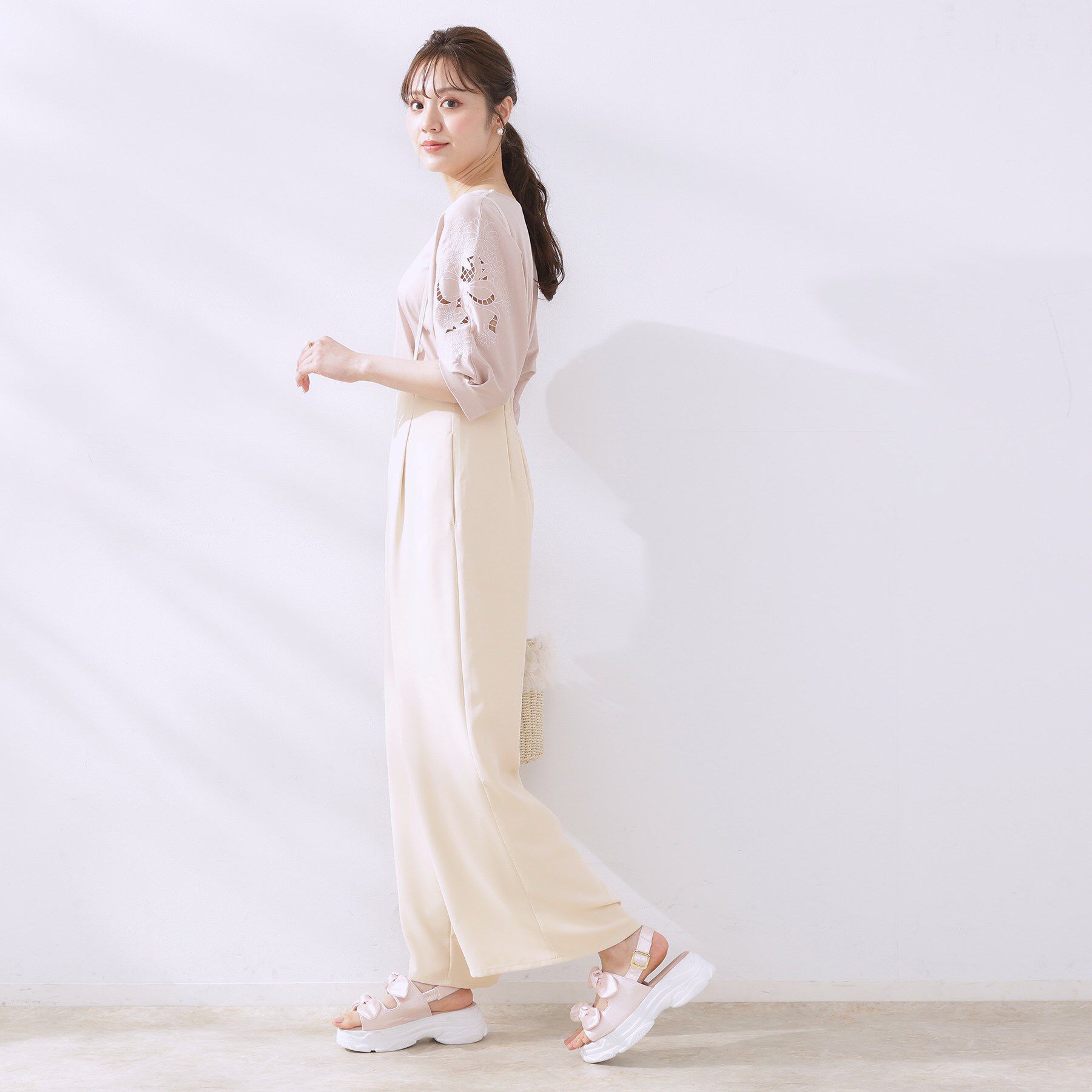 Couture broach「【マシンウォッシャブル・きれいめ】キャミロンパース」|その他|