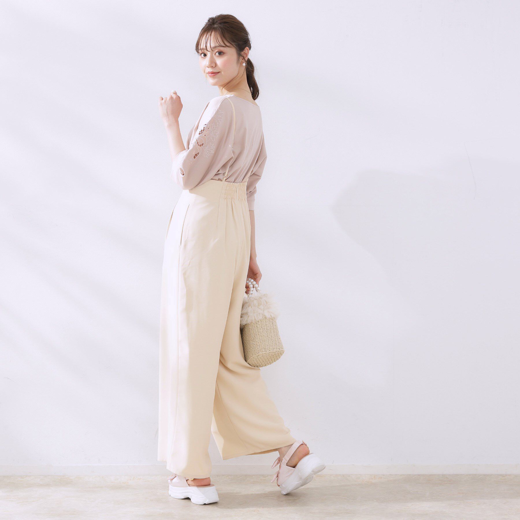 Couture broach「【マシンウォッシャブル・きれいめ】キャミロンパース」|その他|