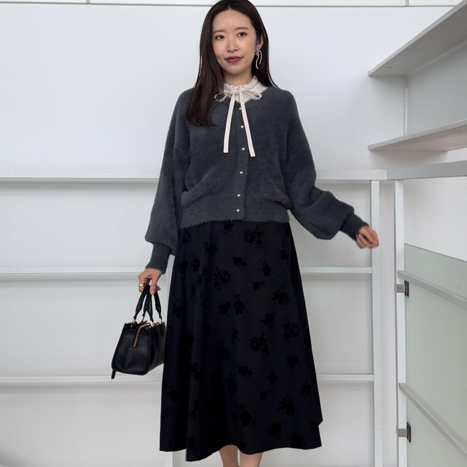 Couture broach「【ふわふわ/前後2WAY】フェザーカーディトップス」|カーディガン|