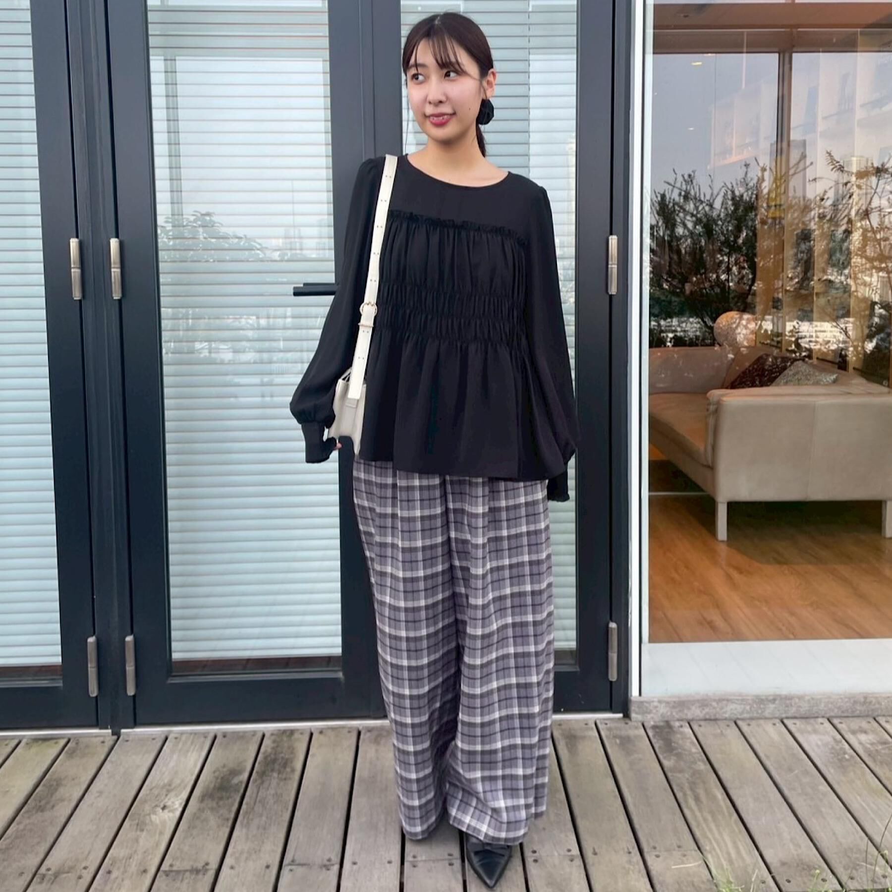 Couture broach「【マシンウォッシャブル・きれいめ・通勤】シャーリングチュニックブラウス」|シャツ・ブラウス|