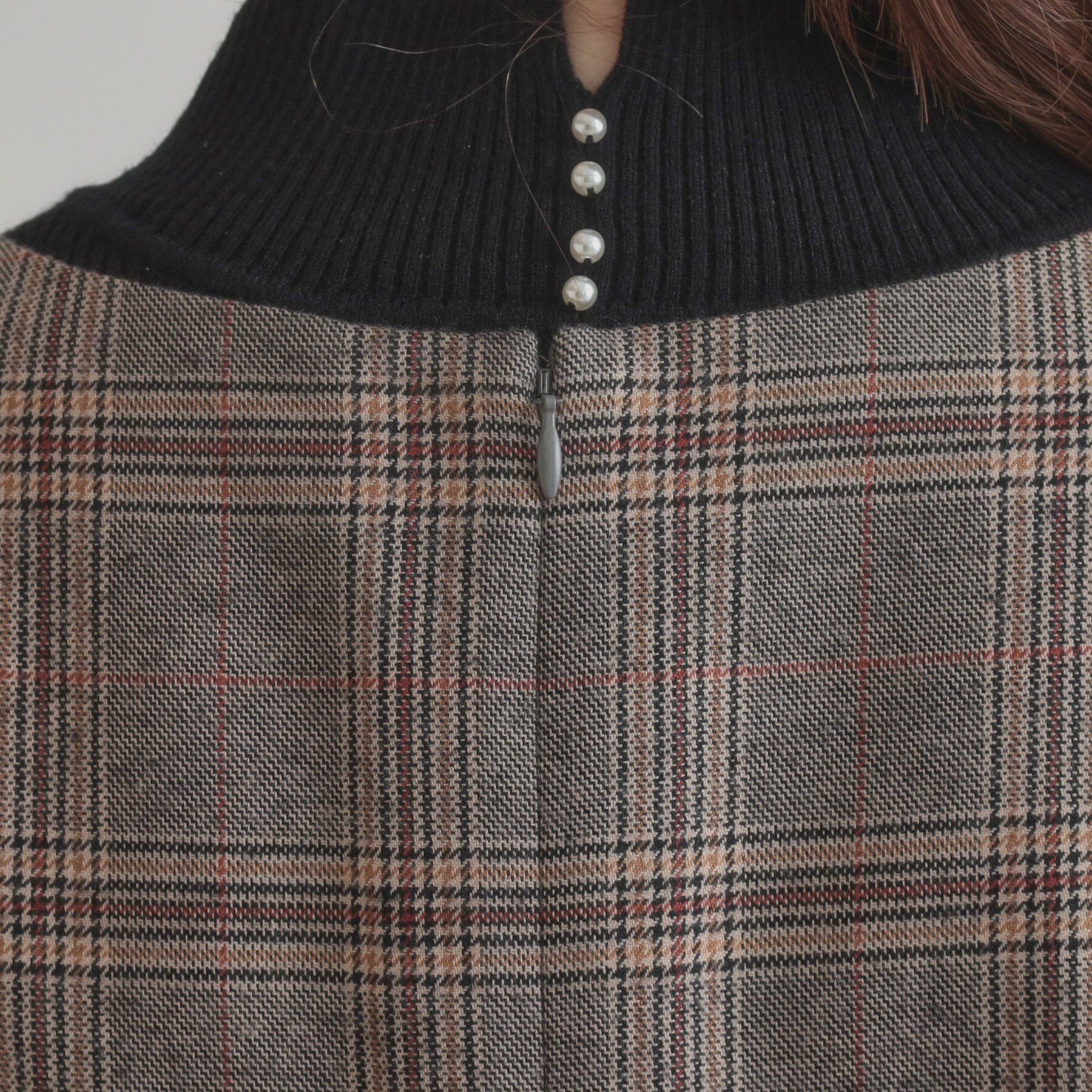 Couture broach「【美シルエット・大人可愛い・通勤】TRチェックジャンスカ」|ワンピース|