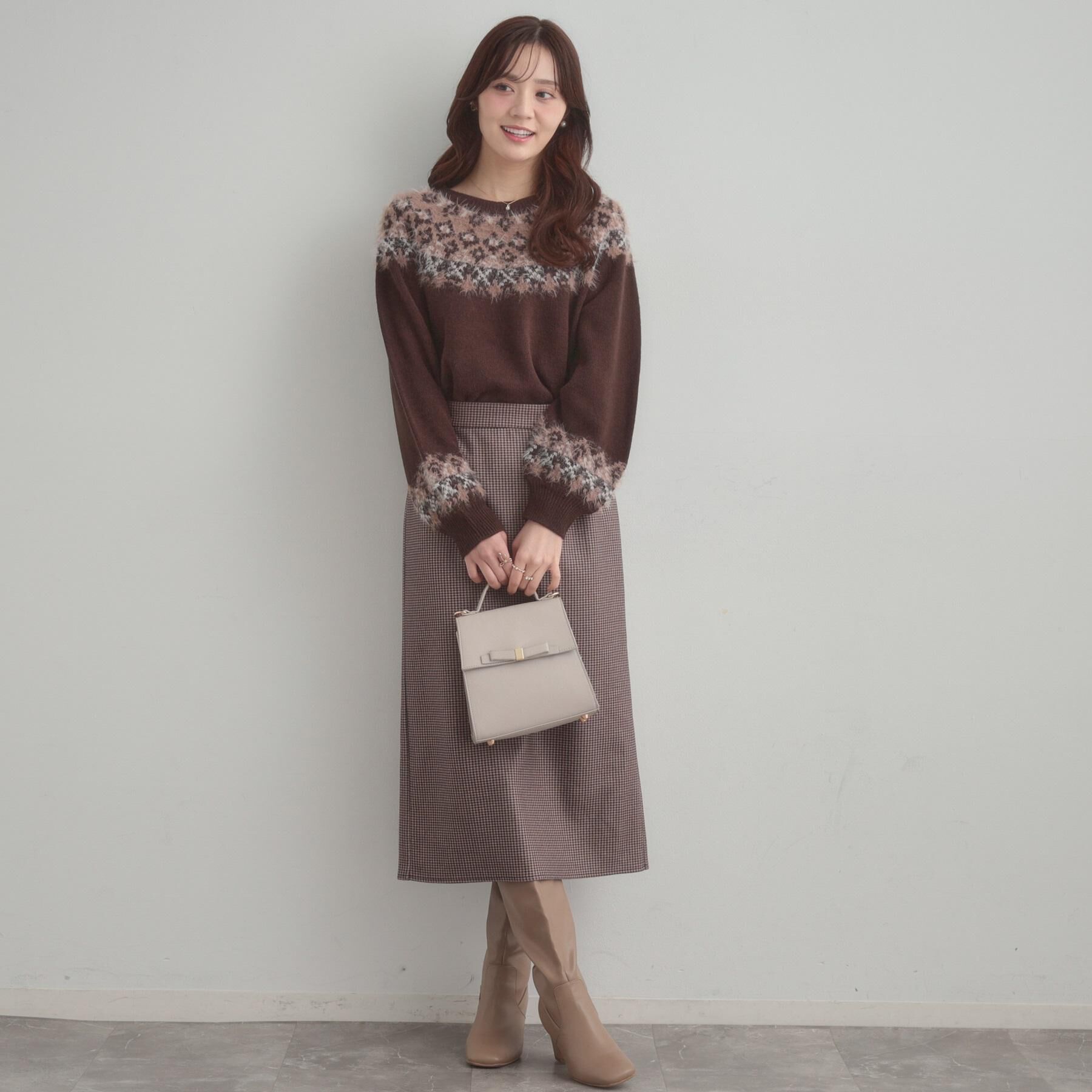 Couture broach「【着映え】求心フェザーニット」|ニット・セーター|