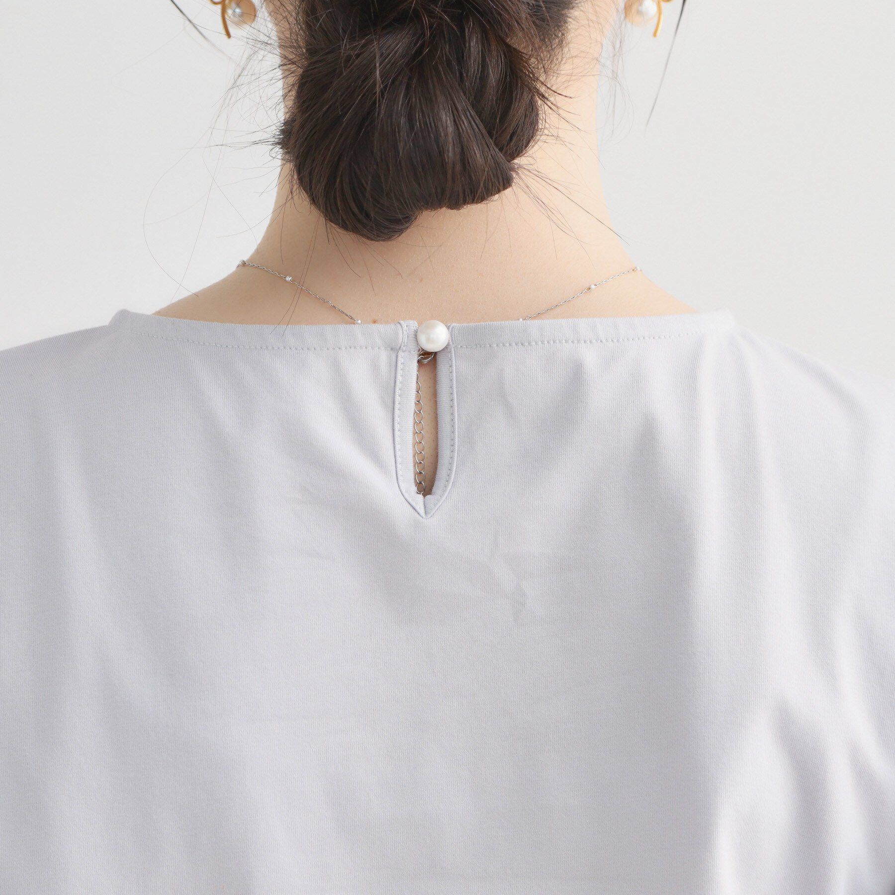 Couture broach「【接触冷感・UVカット・洗える】バルーンスリーブ トップス」|Tシャツ・カットソー|