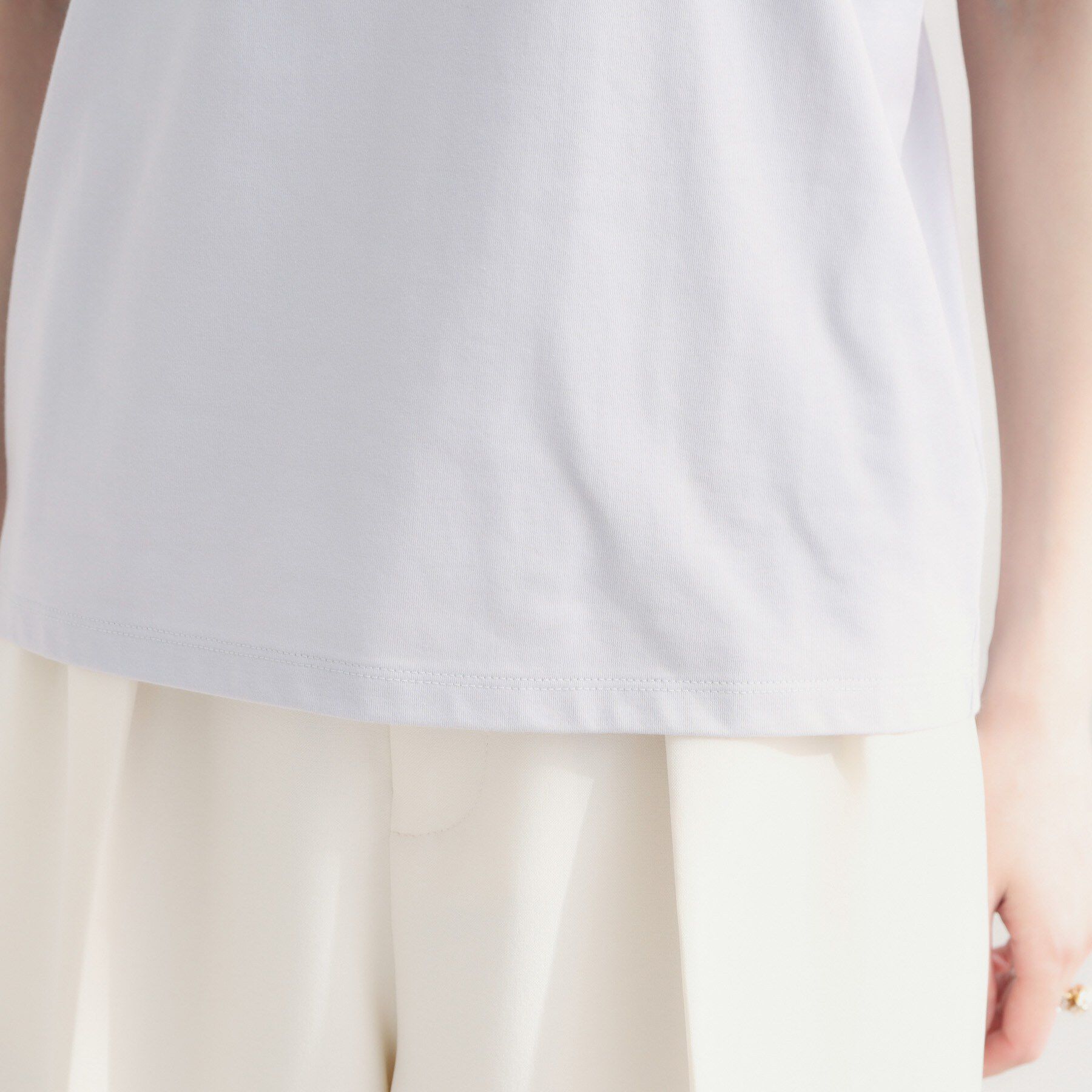 Couture broach「【接触冷感・UVカット・洗える】バルーンスリーブ トップス」|Tシャツ・カットソー|