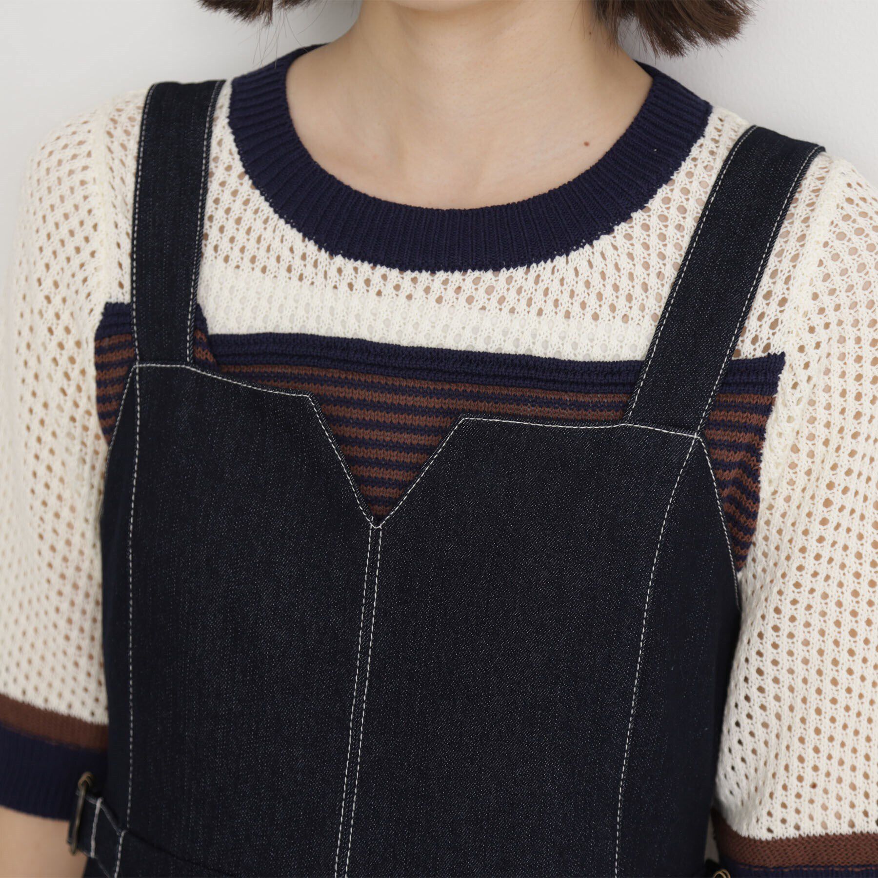 THE SHOP TK「デニムジャンスカ」|ワンピース|