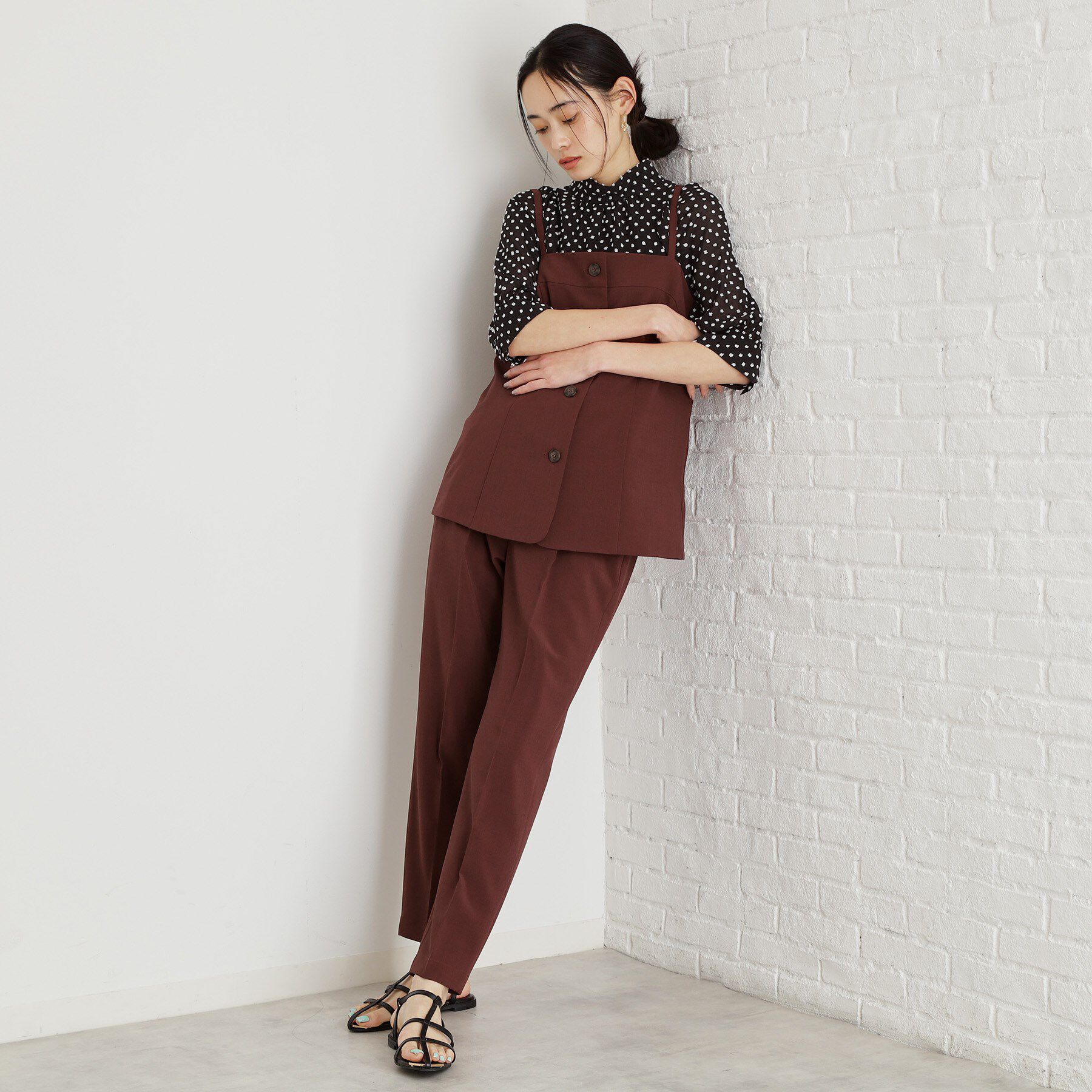 THE SHOP TK「【XS-XLサイズ】麻調テーパードパンツ/洗濯機OK/from the VOICE」|その他|