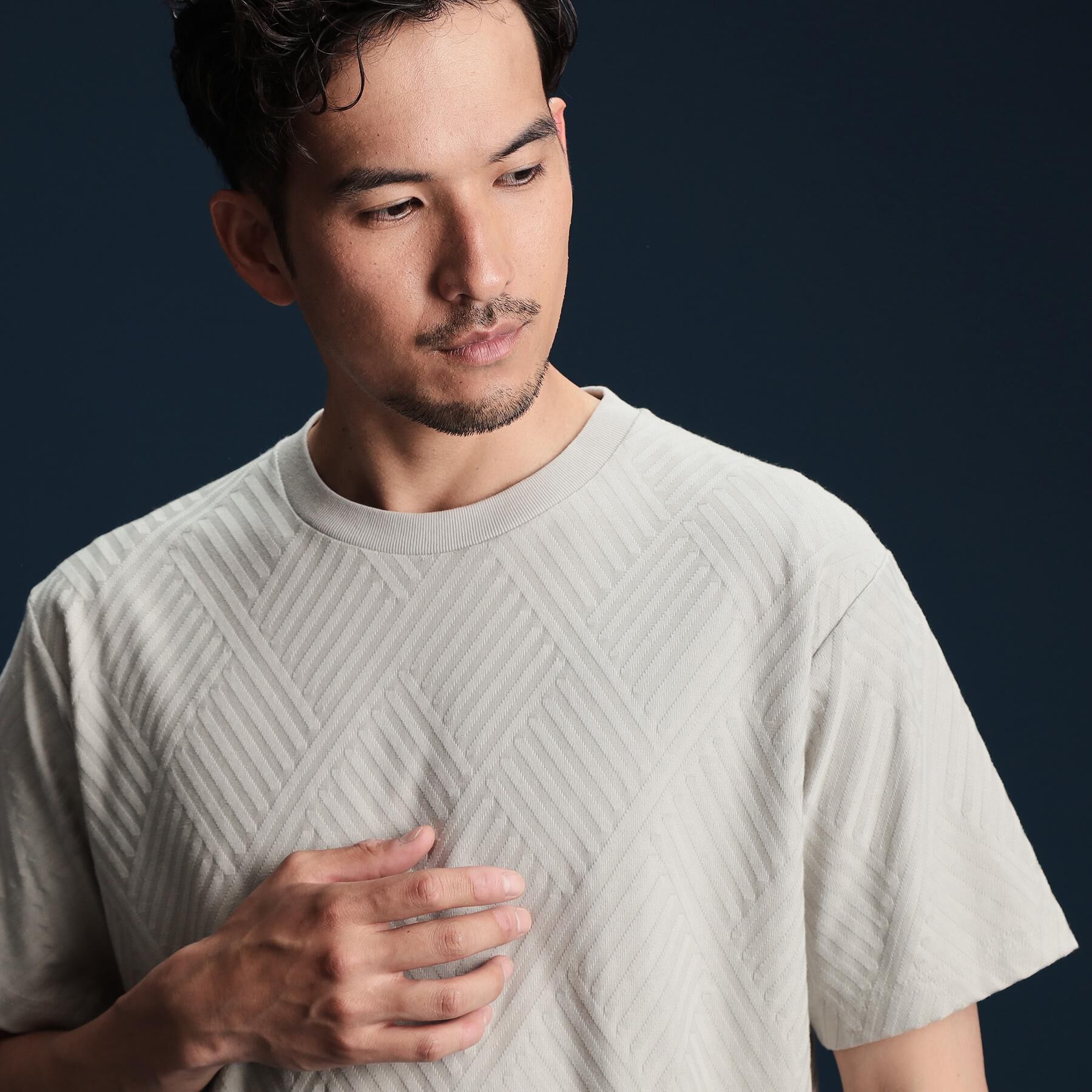 THE SHOP TK「リンクスジャカード半袖Ｔシャツ」|Tシャツ・カットソー|