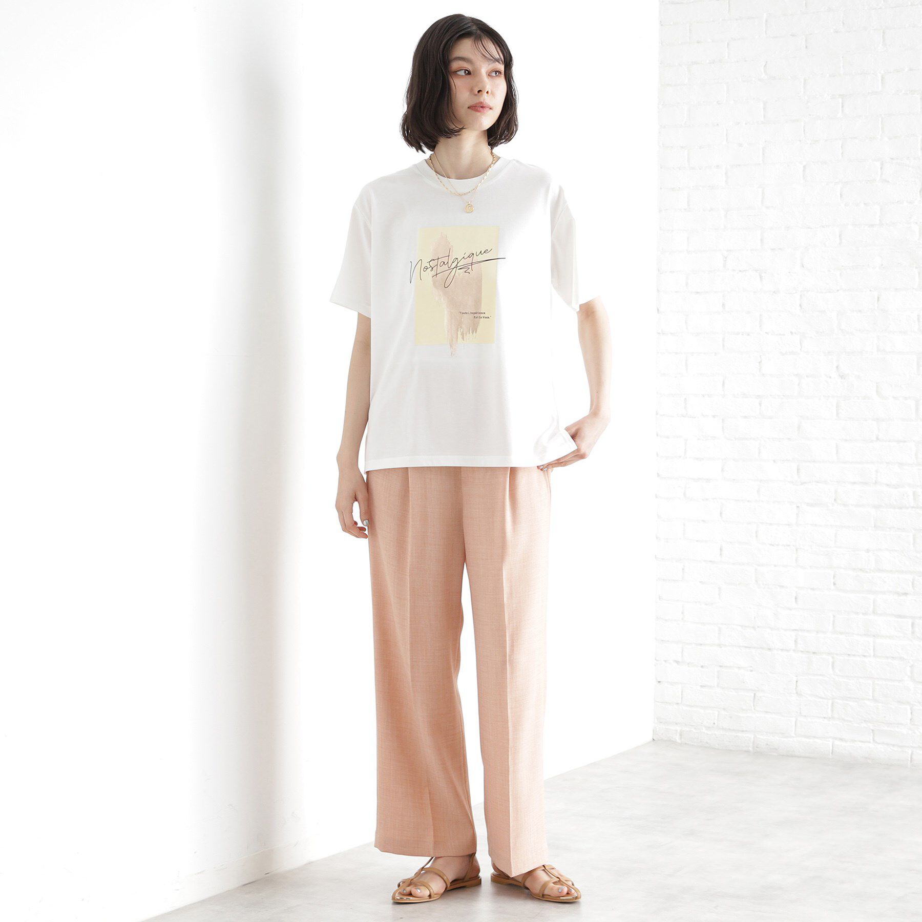 THE SHOP TK「ロゴアソートTシャツ【接触冷感/UVケア/洗濯機OK】」|Tシャツ・カットソー|