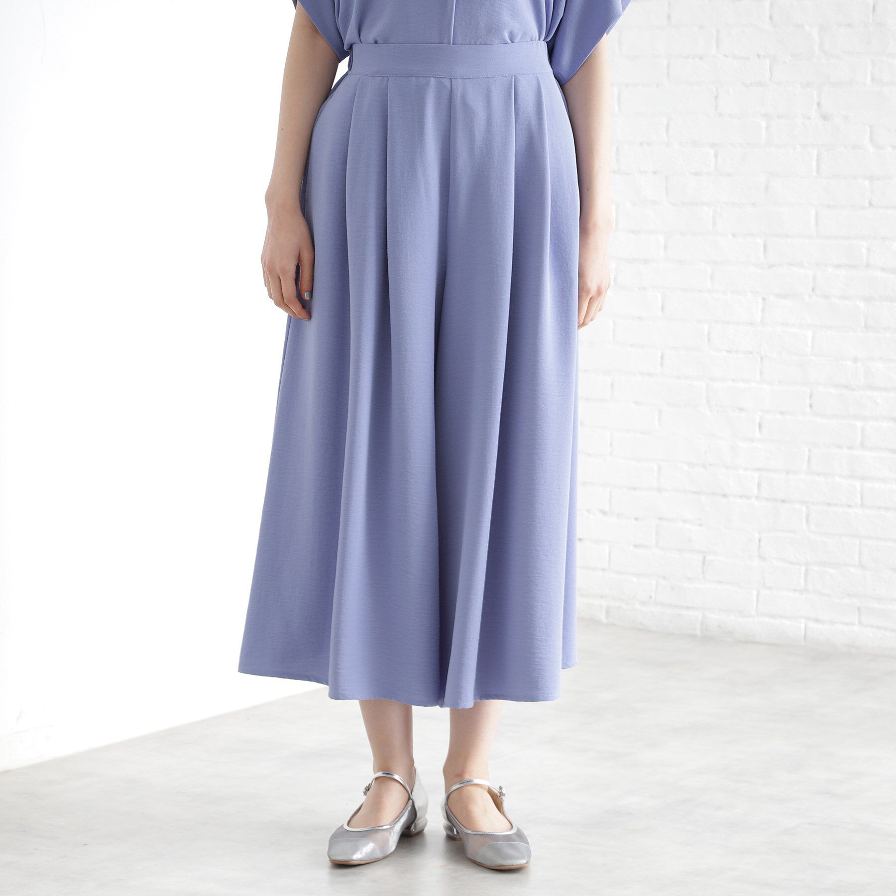 THE SHOP TK「フレアスカーチョ【防シワ／接触冷感／洗濯機OK/セットアップ可】」|その他|