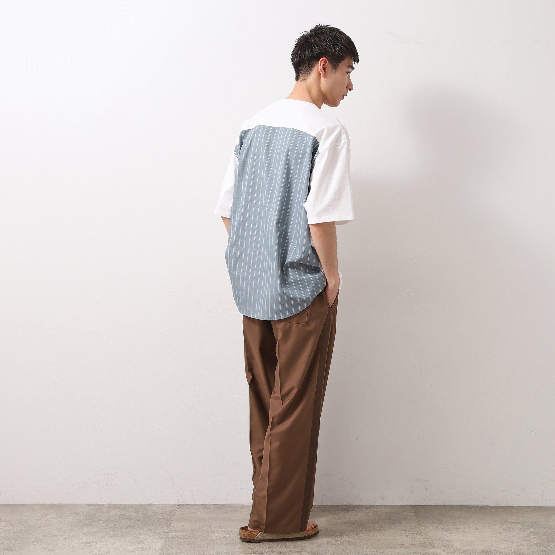 THE SHOP TK「エシカルブロード切替Tシャツ」|Tシャツ・カットソー|