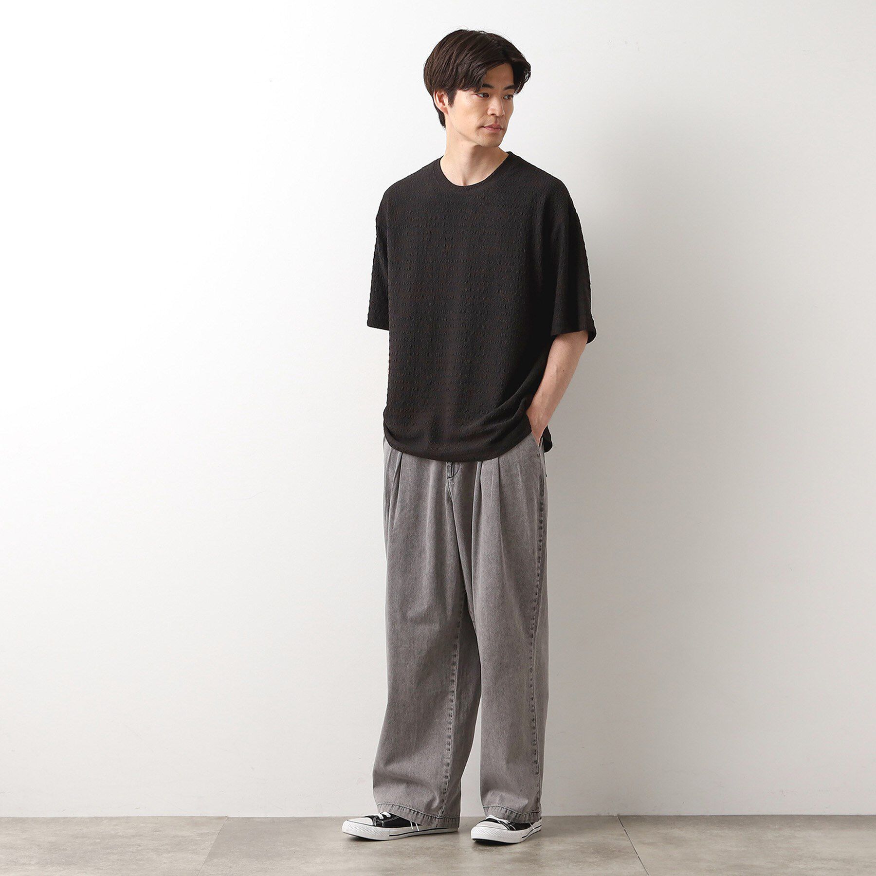 THE SHOP TK「ツータックワイドデニムパンツ」|その他|