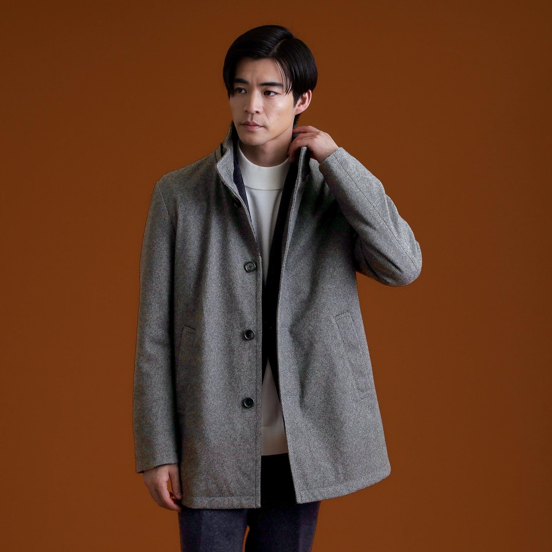 THE SHOP TK「ON/OFF対応 ウーリック スタンド メルトンコート　【洗濯機OK/フード取外し可】」|その他|