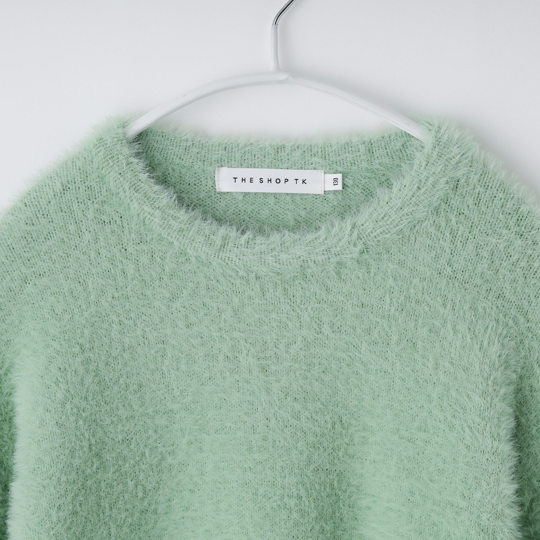 THE SHOP TK「【130・150】フェザークルーネックニット」|ニット・セーター|