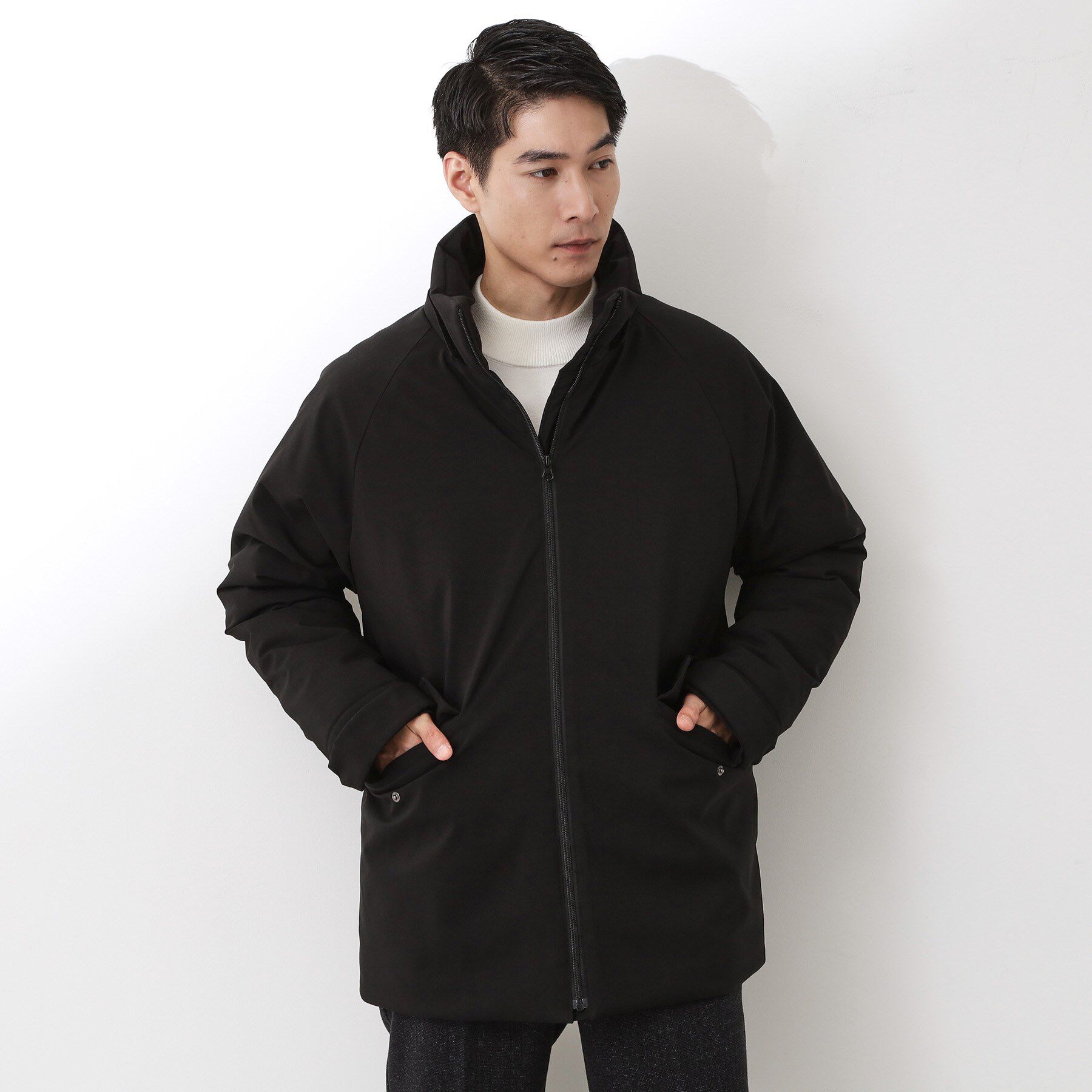 THE SHOP TK「【軽くて、暖かい】SORONA／ソロナ 中綿ブルゾン 防風/軽量/洗濯機OK/フード脱着可」|ブルゾン・スタジャン|