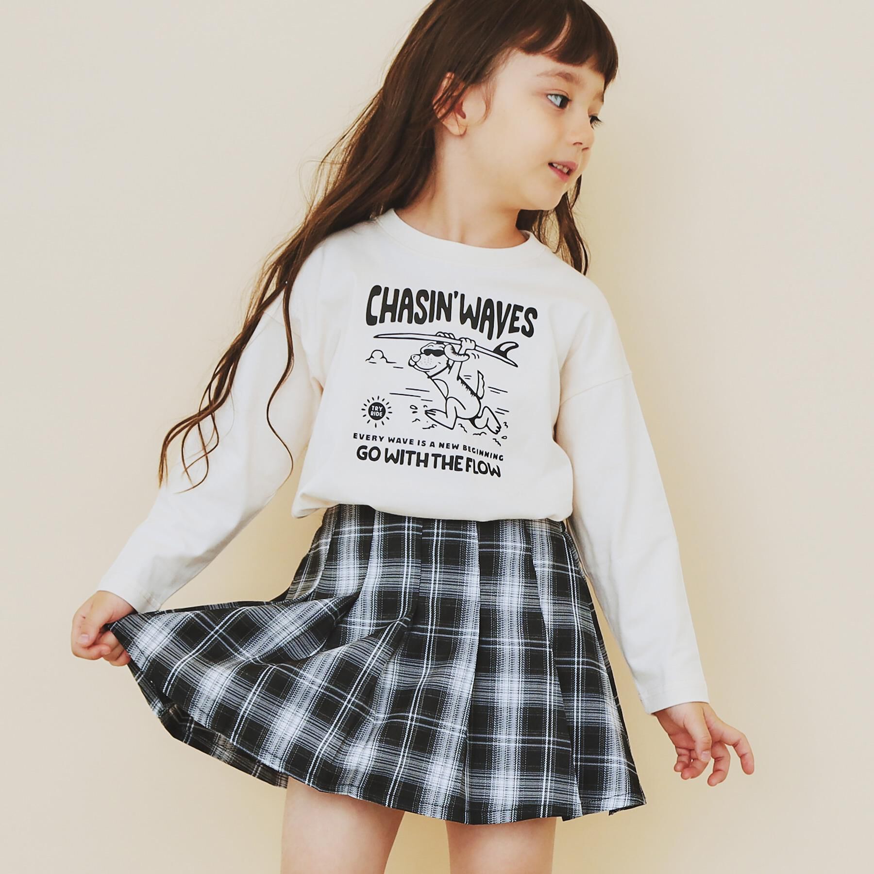 THE SHOP TK「【110-160】チェックスカートパンツ」|スカート|