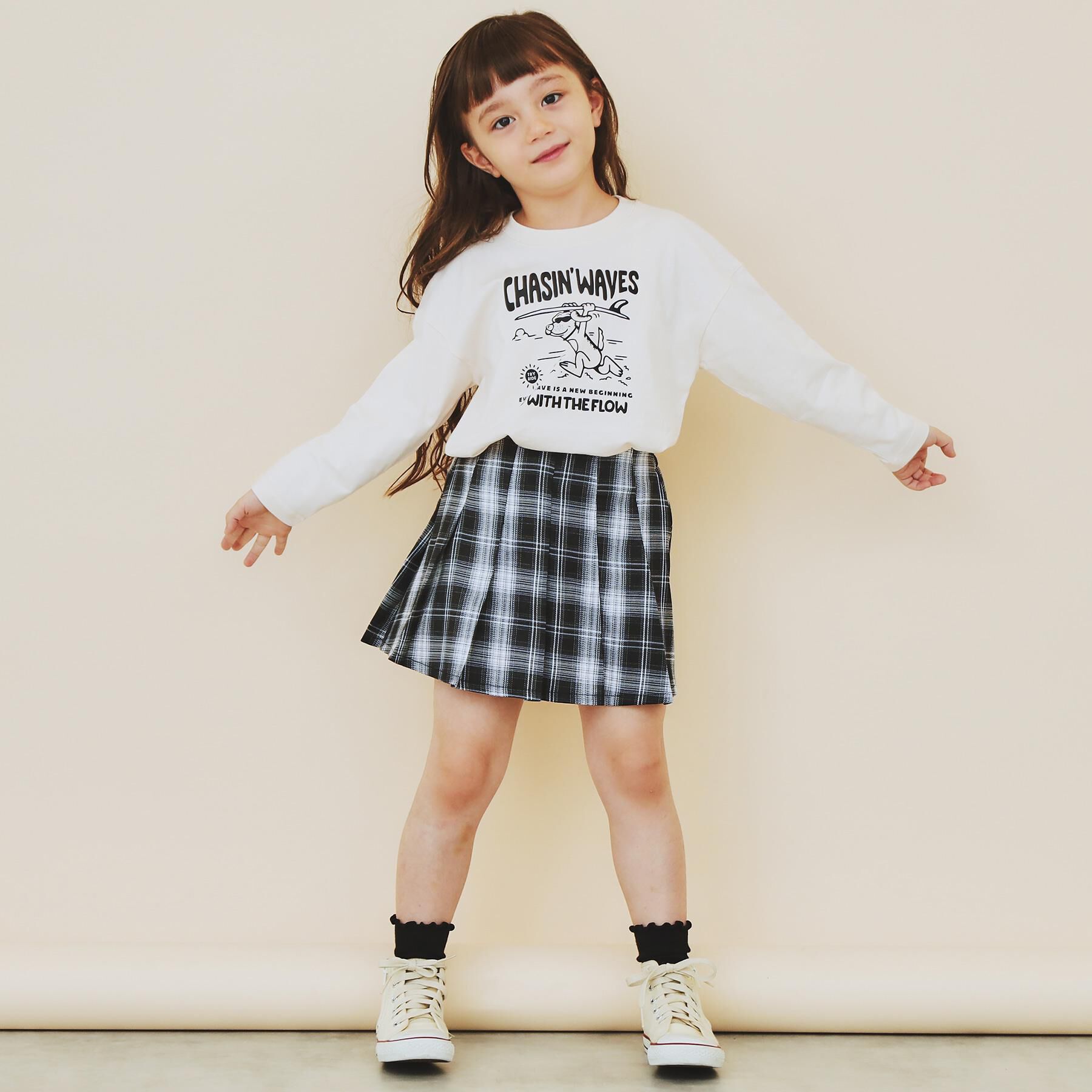 THE SHOP TK「【110-160】プリント長袖Tシャツ」|Tシャツ・カットソー|