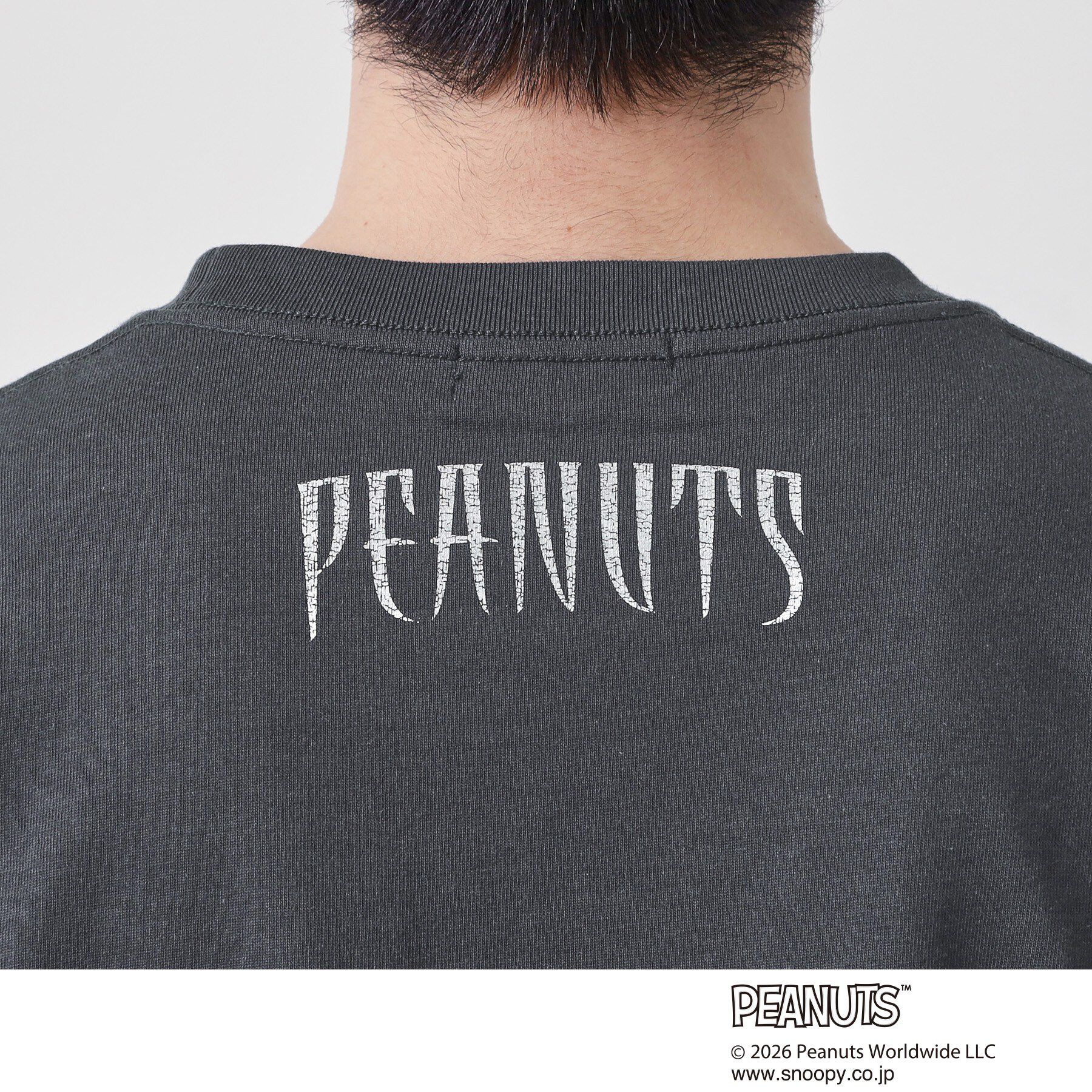 THE SHOP TK「PEANUTS ／ ピーナッツ スヌーピー ヴィンテージ風プリント長袖Tシャツ」|Tシャツ・カットソー|