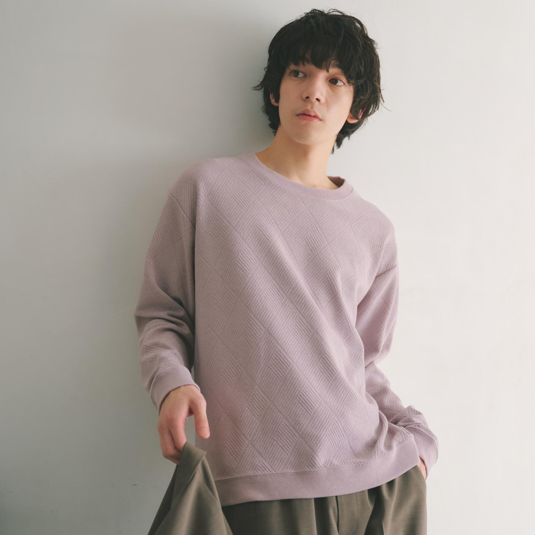 THE SHOP TK「【大人のデイリースタイルを格上げ】ジャカードリンクススウエット　洗濯機OK」|パーカー|