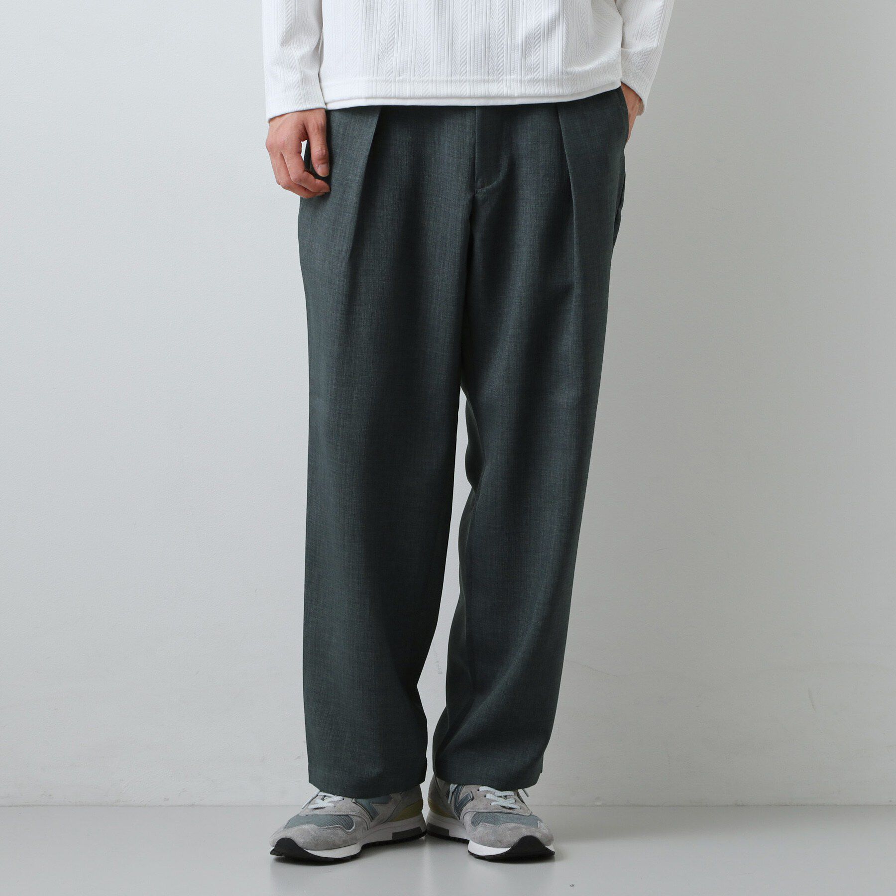 THE SHOP TK「【LINO FINE】リネンライク　ワイドイージーパンツ  吸水速乾/イージーケア/UVカット/洗濯」|その他|