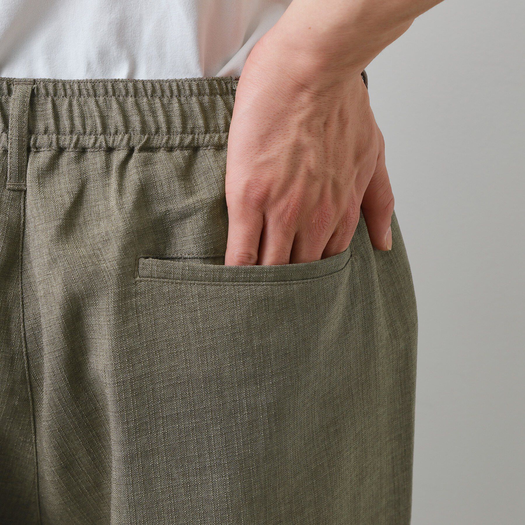 THE SHOP TK「【LINO FINE】リネンライク　ワイドイージーパンツ  吸水速乾/イージーケア/UVカット/洗濯」|その他|