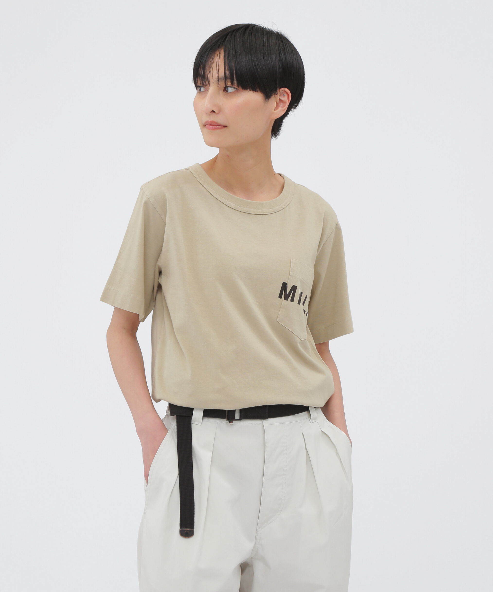 MHL.「PRINTED COTTON JERSEY TOP」|Tシャツ・カットソー|