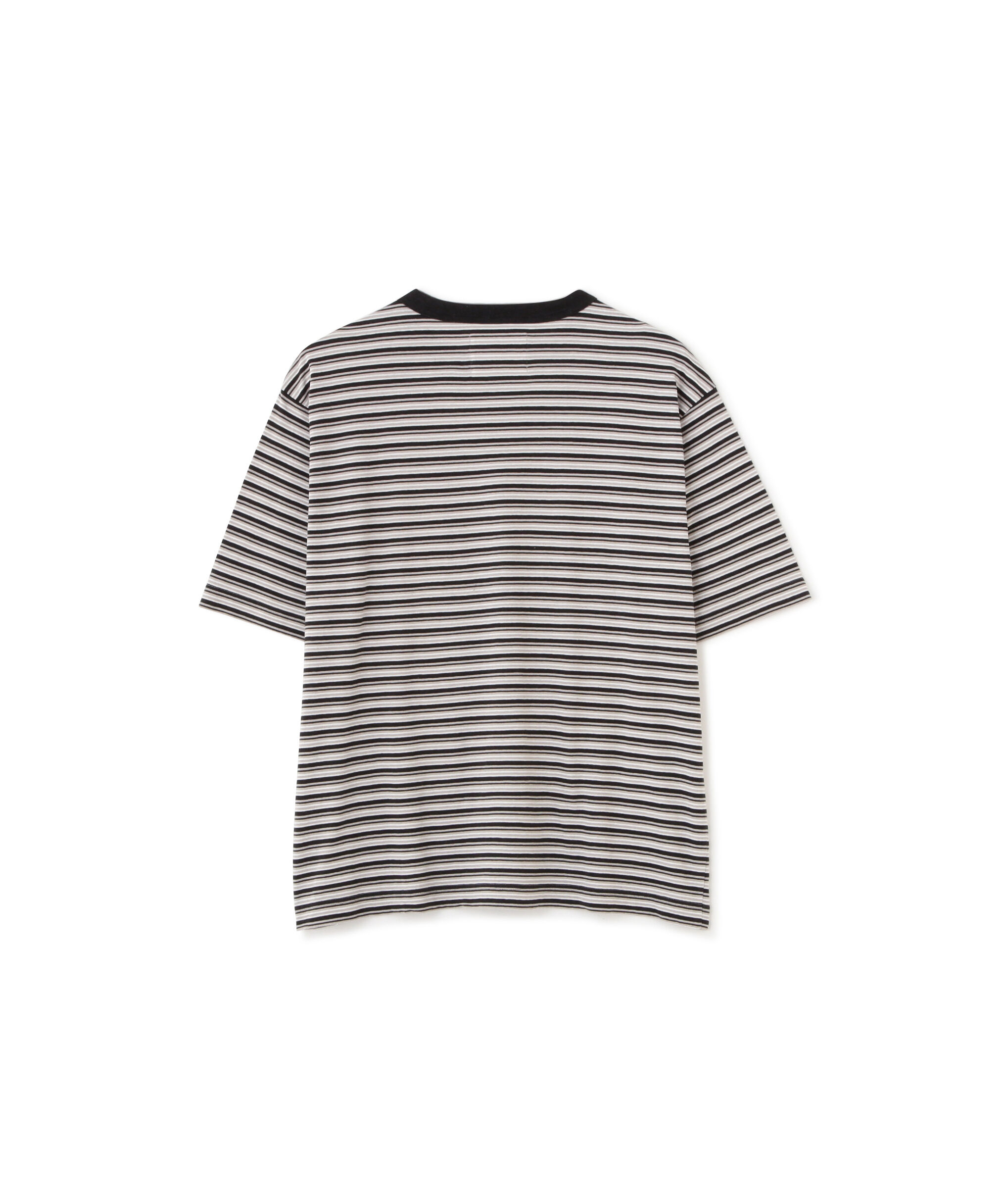 MHL.「COTTON LINEN MULTI STRIPE JERSEY TOP」|Tシャツ・カットソー|