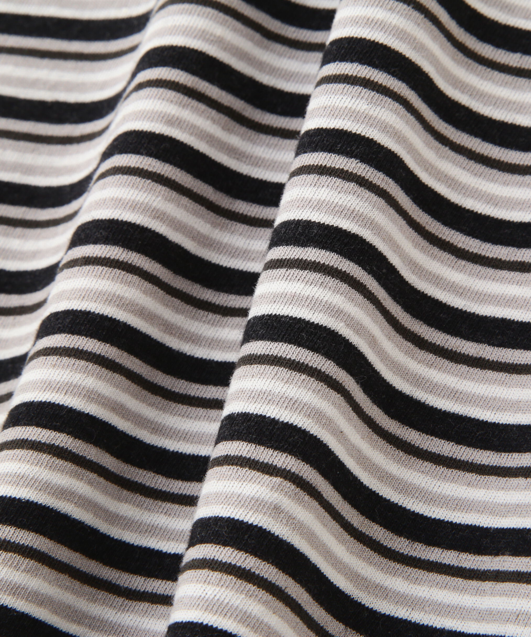 MHL.「COTTON LINEN MULTI STRIPE JERSEY TOP」|Tシャツ・カットソー|