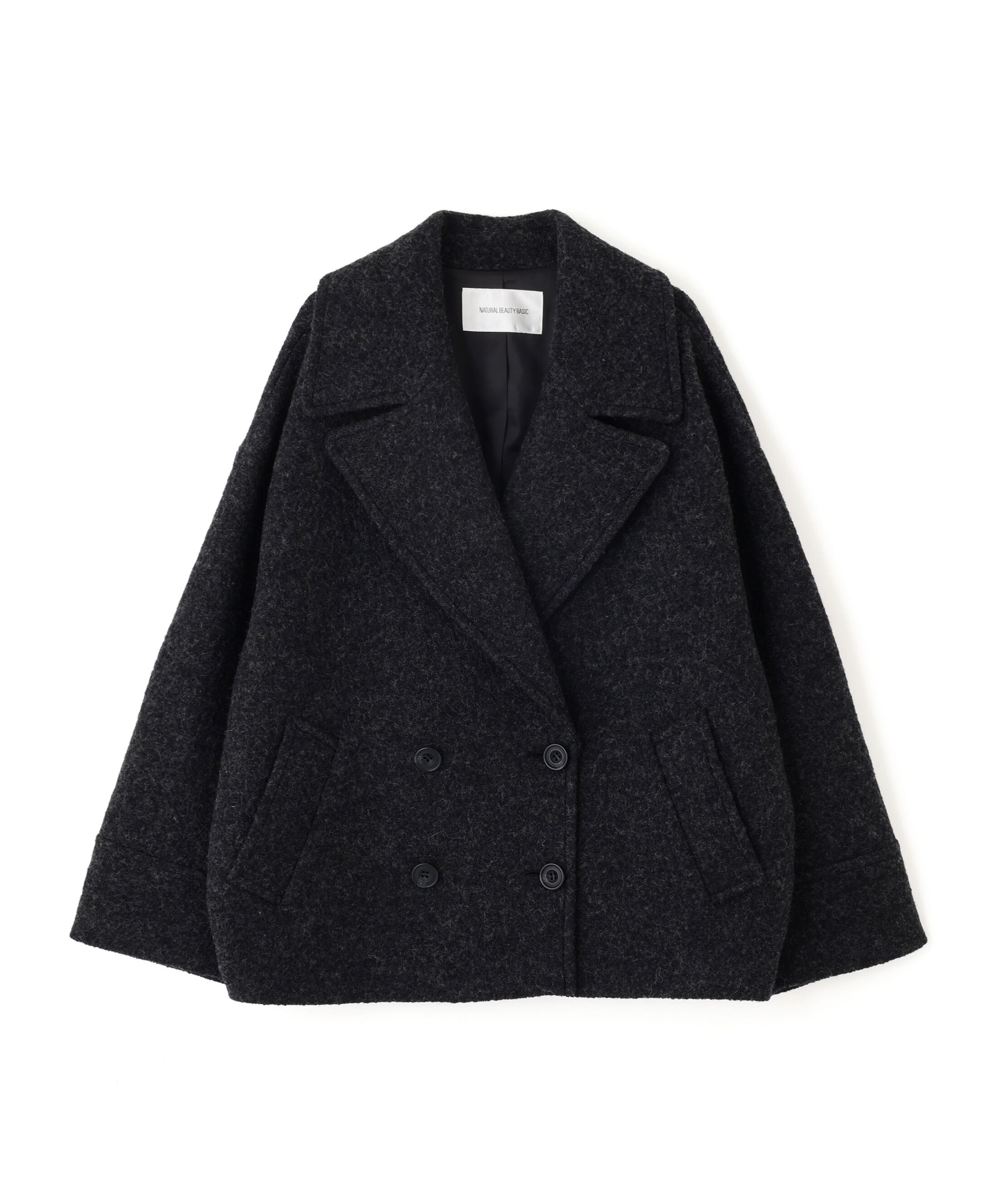  「ウーリーフォルムハーフコート」|ブルゾン・スタジャン|