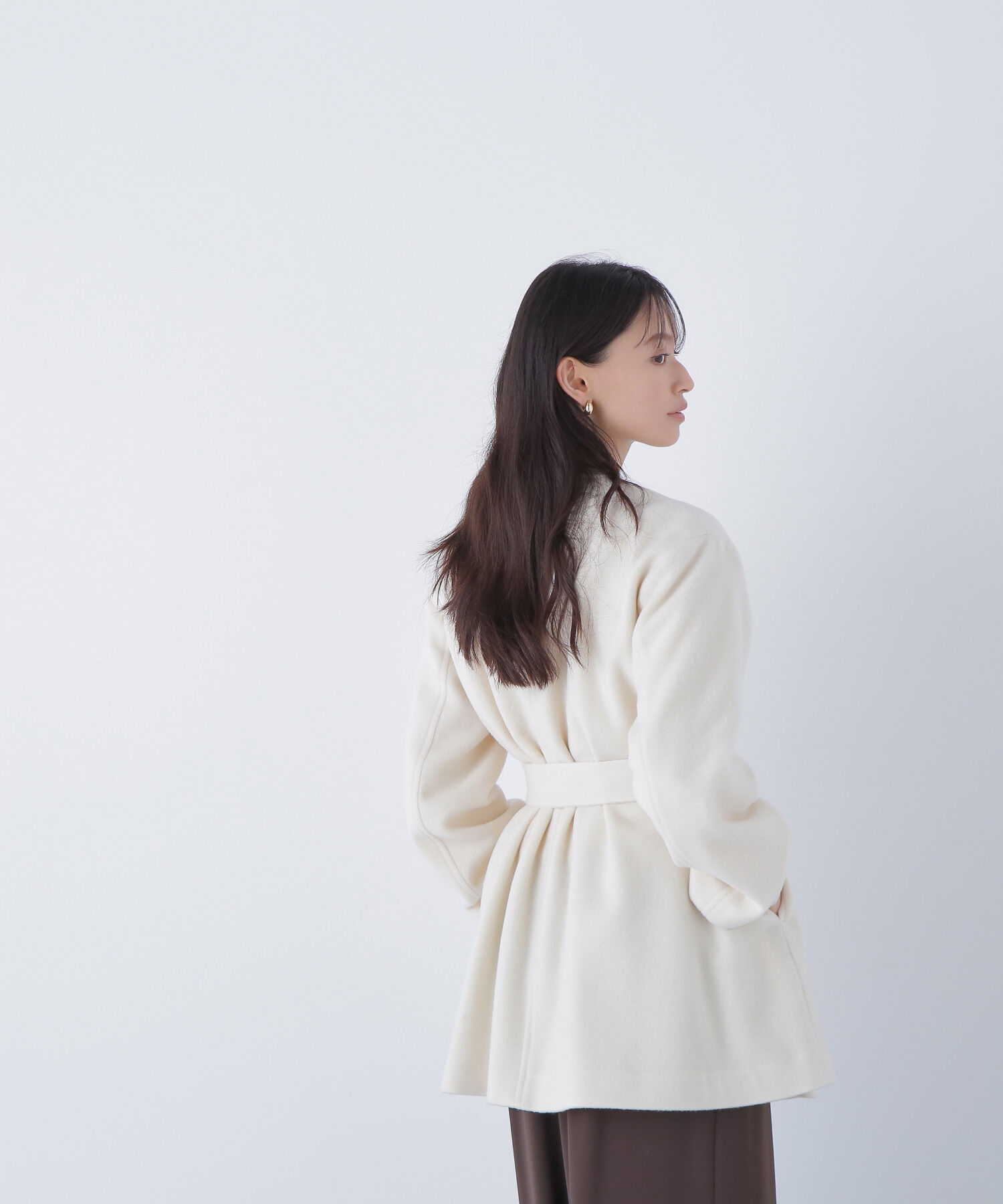  「ベルテッドミディコート」|ブルゾン・スタジャン|