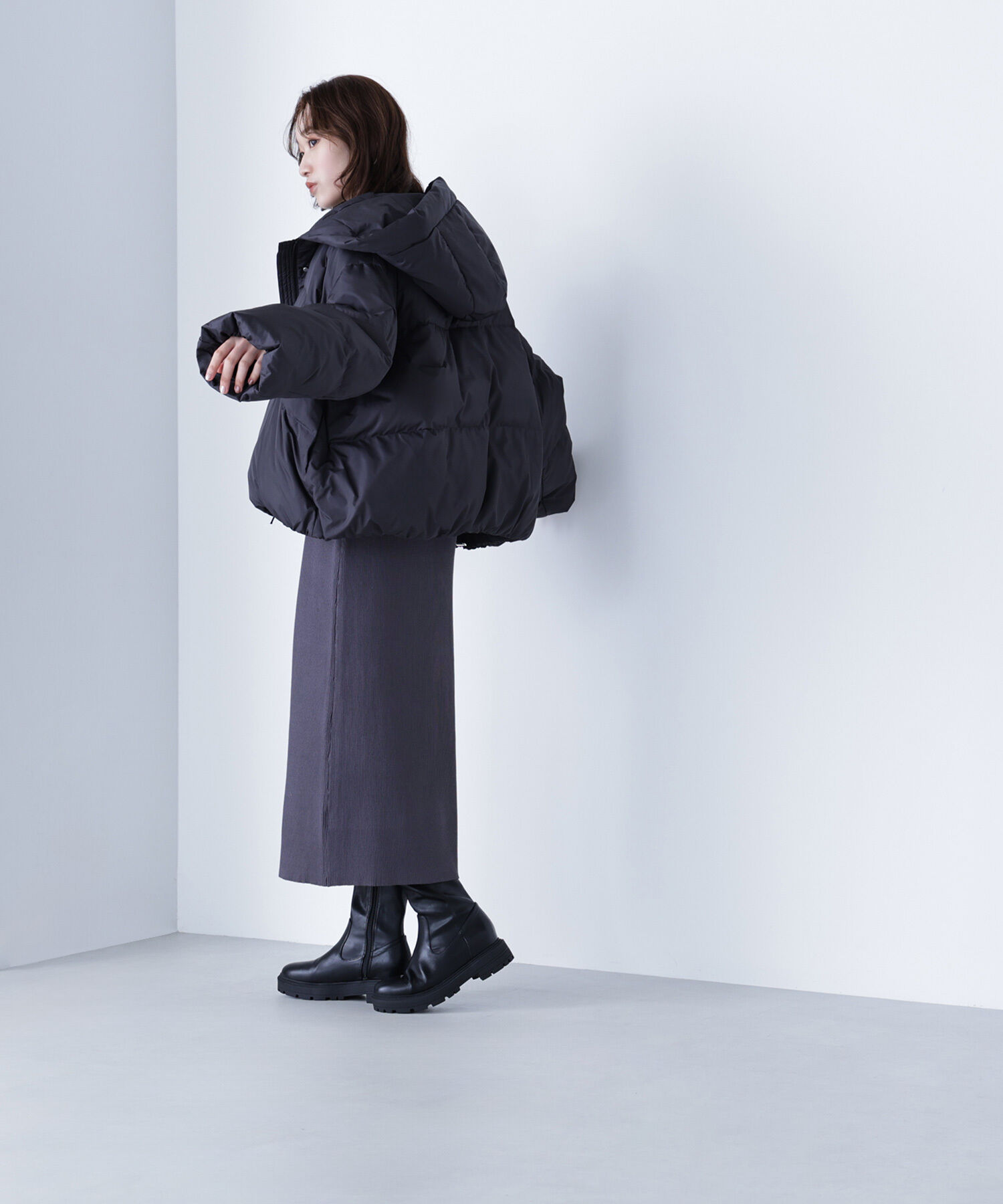  「ショートフードダウン」|ブルゾン・スタジャン|